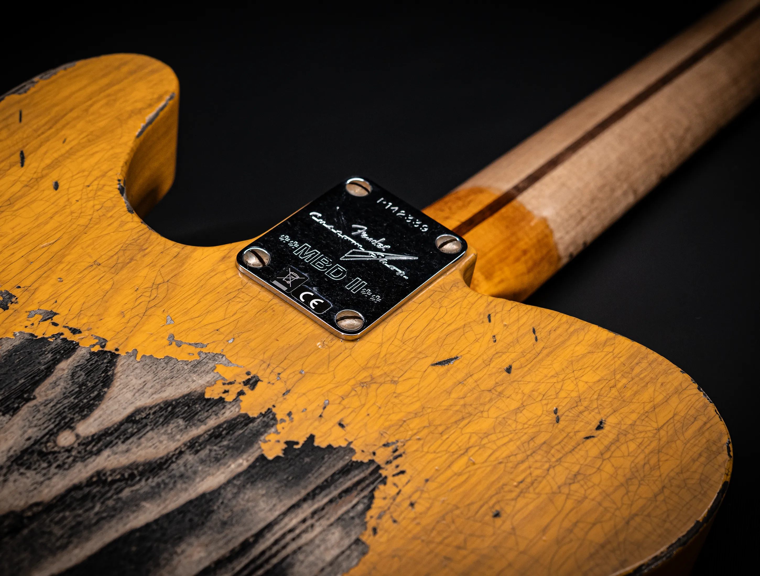 Fender MBD II 1952 Humbucker Telecaster Super Heavy Relic 1pc. Ash Body - Butterscotch Blonde