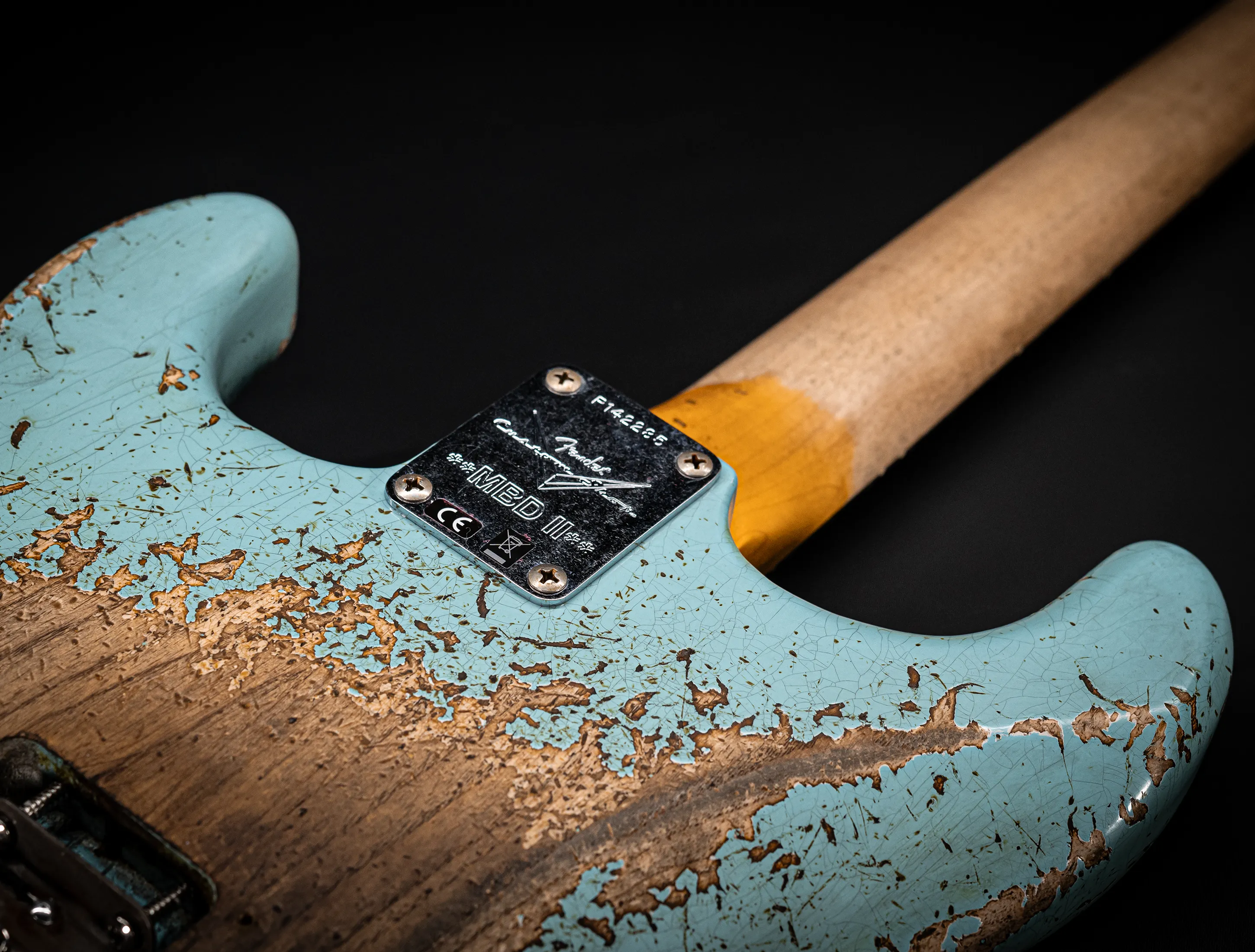 Fender MBD II 1962 Stratocaster MIDAS Super Heavy Relic - ASH Body Daphne Blue