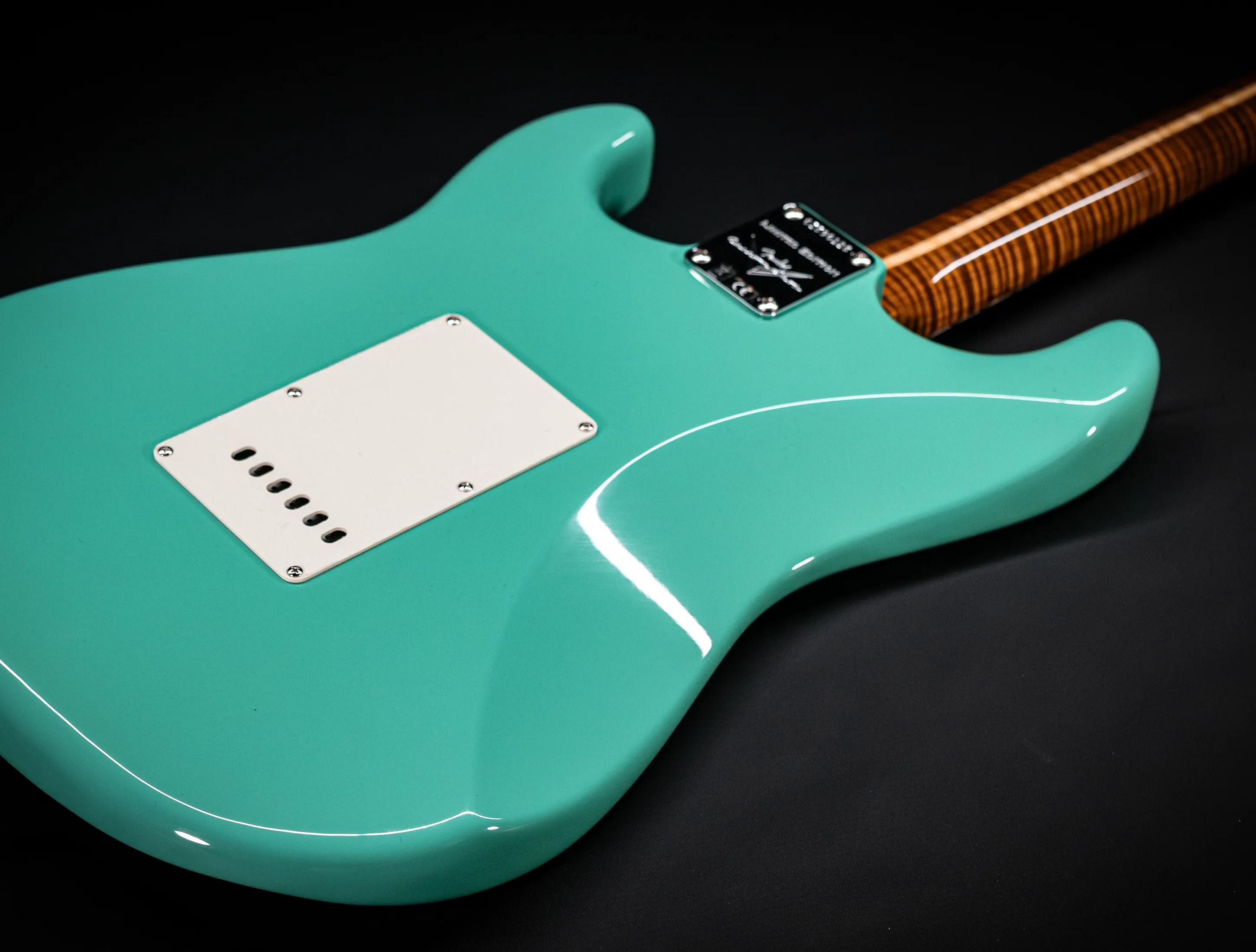 Fender 50`s Limited Stratocaster NOS Mastergrade roasted Flame AAAA Neck - Sea Foam Green