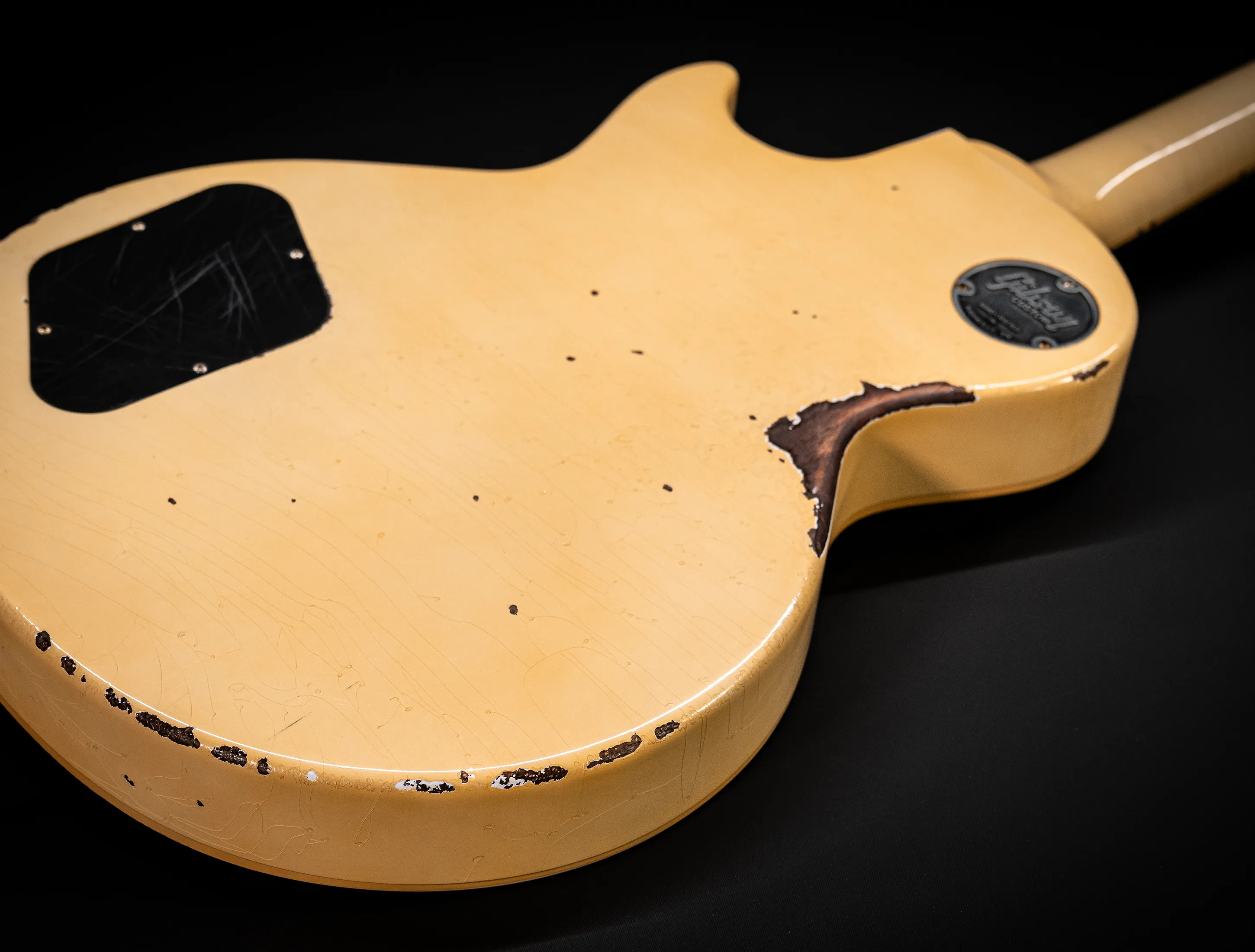 a162838 Gibson Les Paul 1958 Standard Murphy LAB Heavy Aged Black Checkerboard