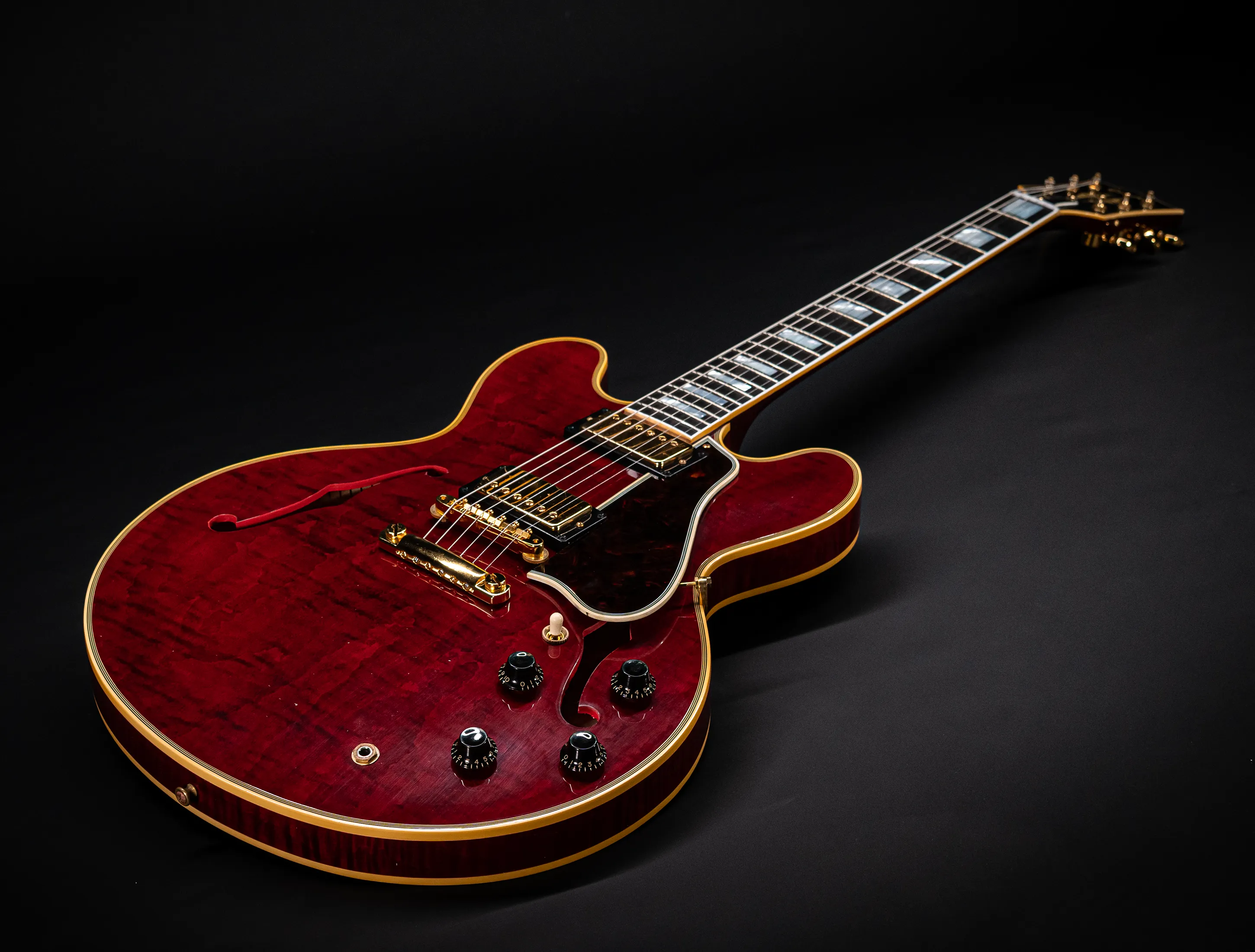 Gibson ES-355 1959 Custom Shop Murphy Lab Ultra Light Aged Figured Maple - Viking Red