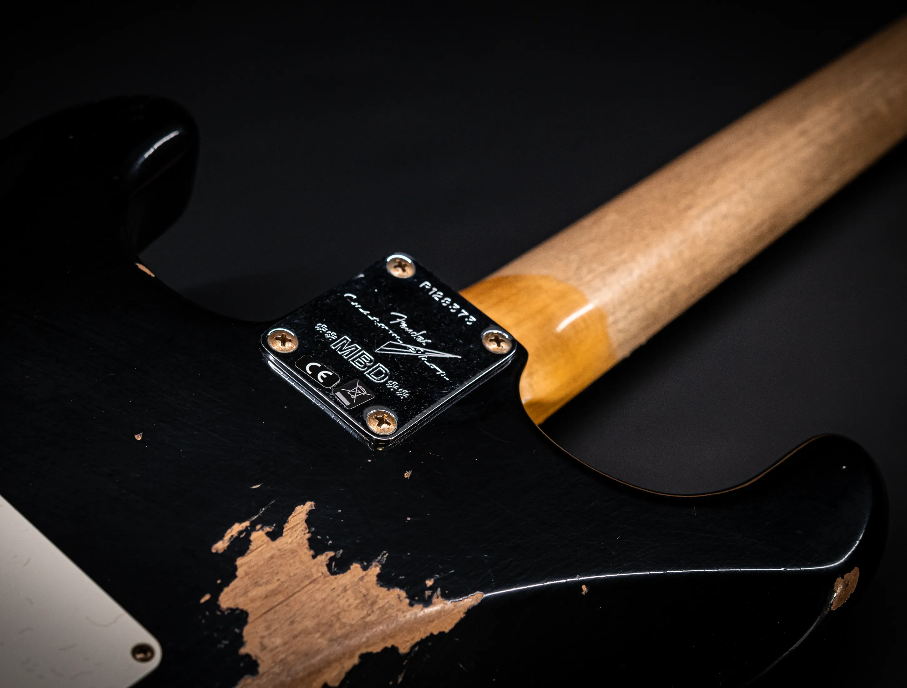 a173124Fender MBD Limited 1963 Stratocaster Heavy Relic - Black Muikhaus-Hermann
