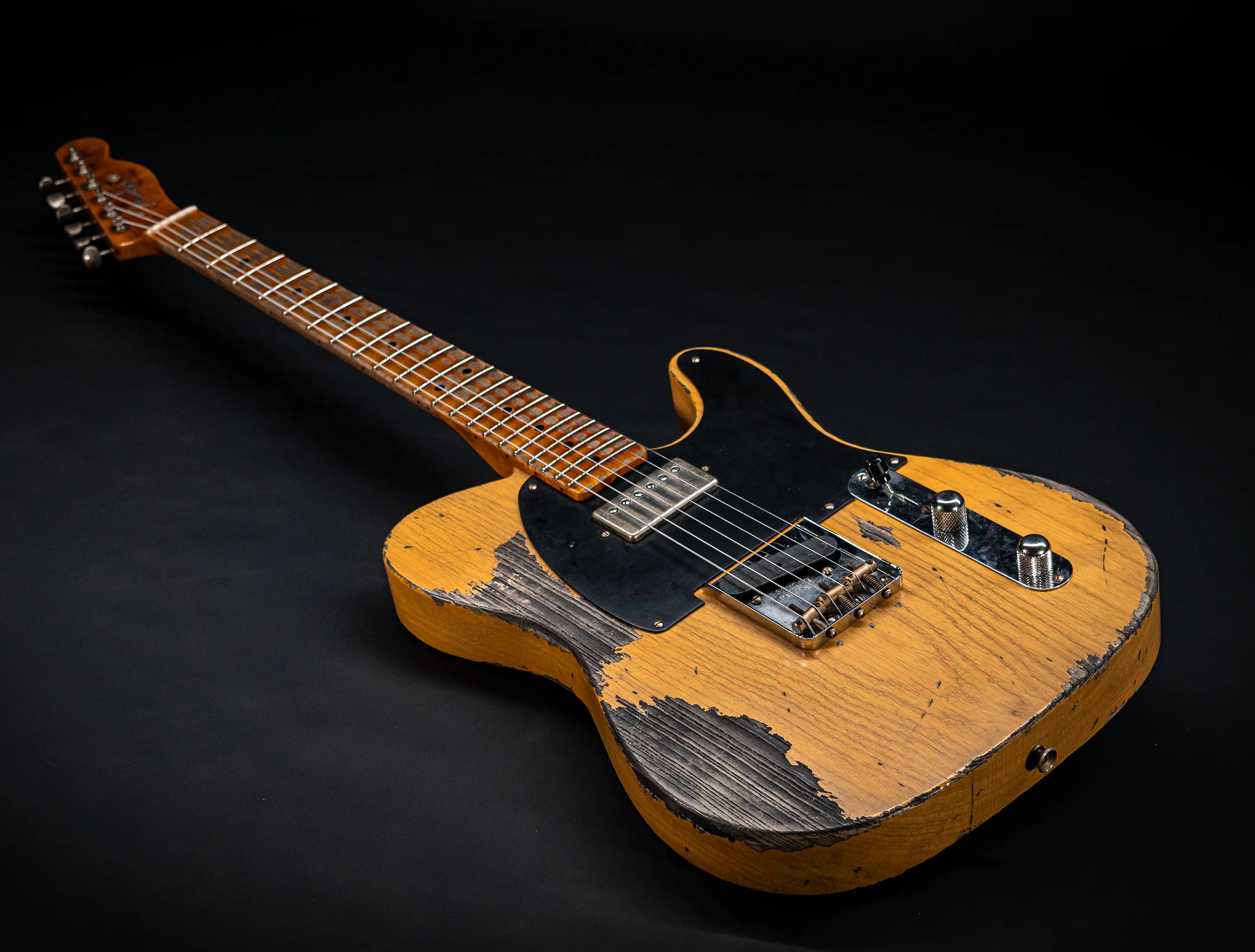 Fender MBD II 1952 Humbucker Telecaster Super Heavy Relic 1pc. Ash Body - Butterscotch Blonde