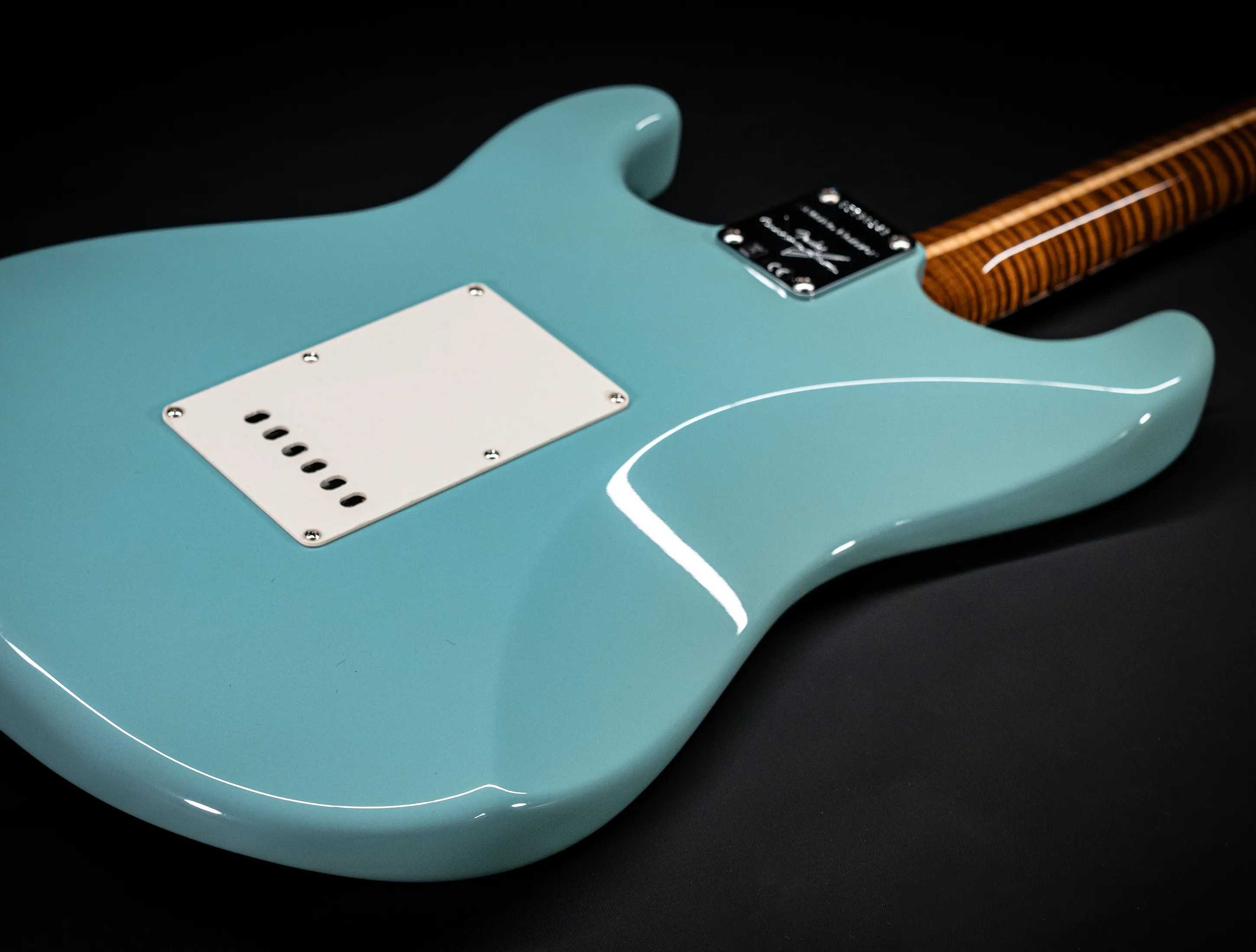 Fender 50`s Limited Stratocaster NOS Mastergrade roasted Flame AAAA Neck - Daphne Blue