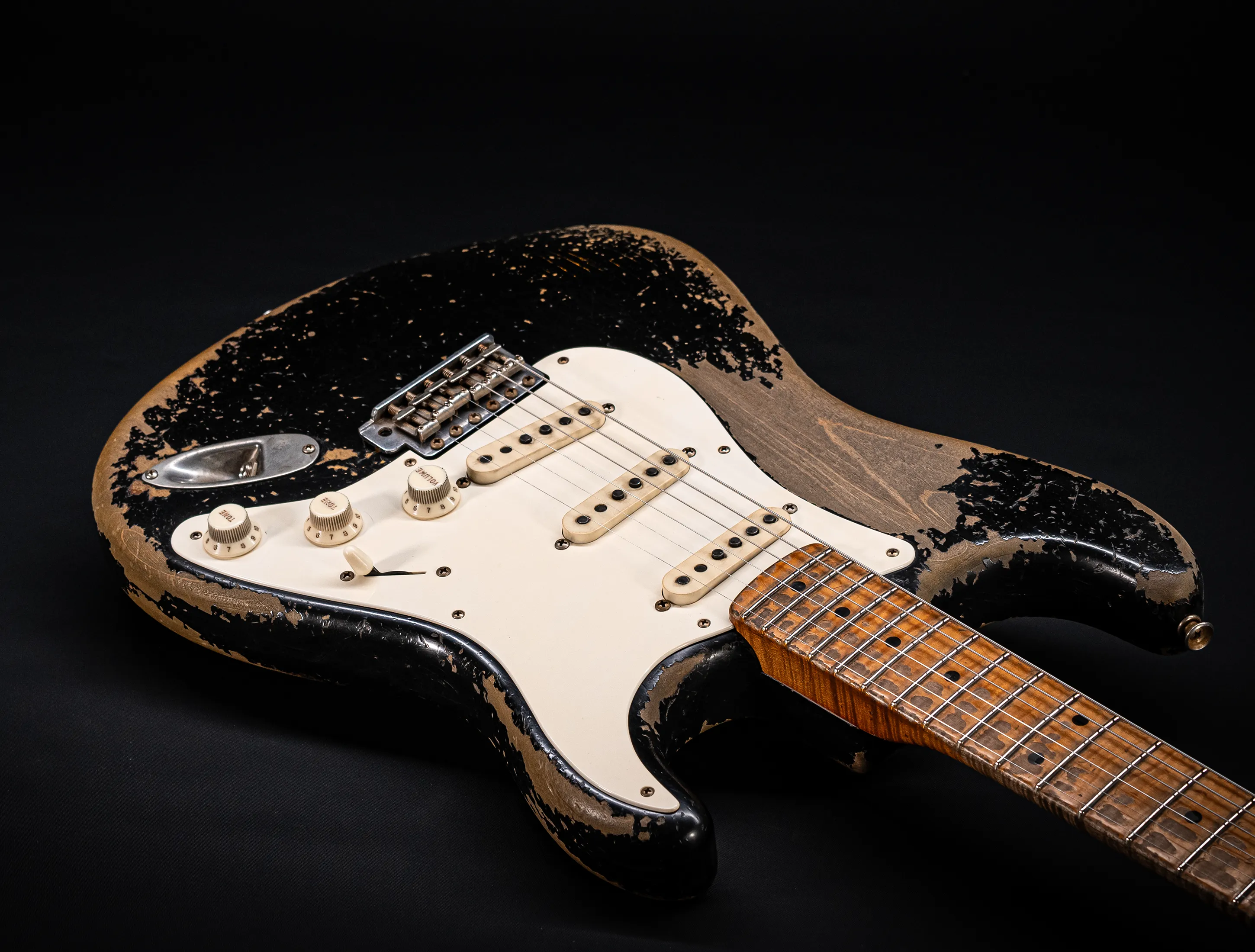Fender Senior Masterbuilt Dale Wilson 1957 Stratocaster Heavy Relic - faded Black