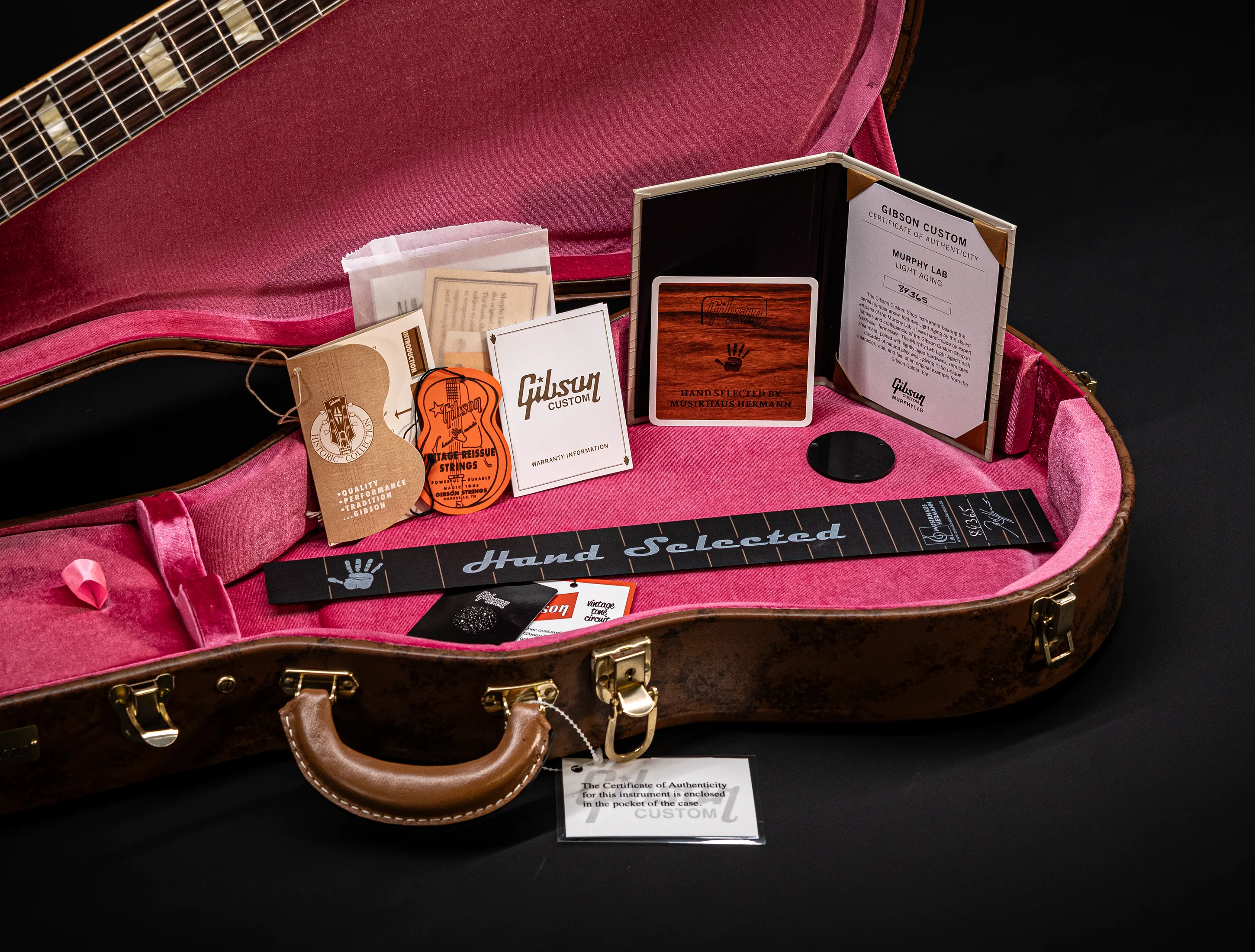 a171376 Gibson Les Paul 1958 Standard Reissue Murphy Lab Lemon Burst Light Aged Musikhaus-Hermann