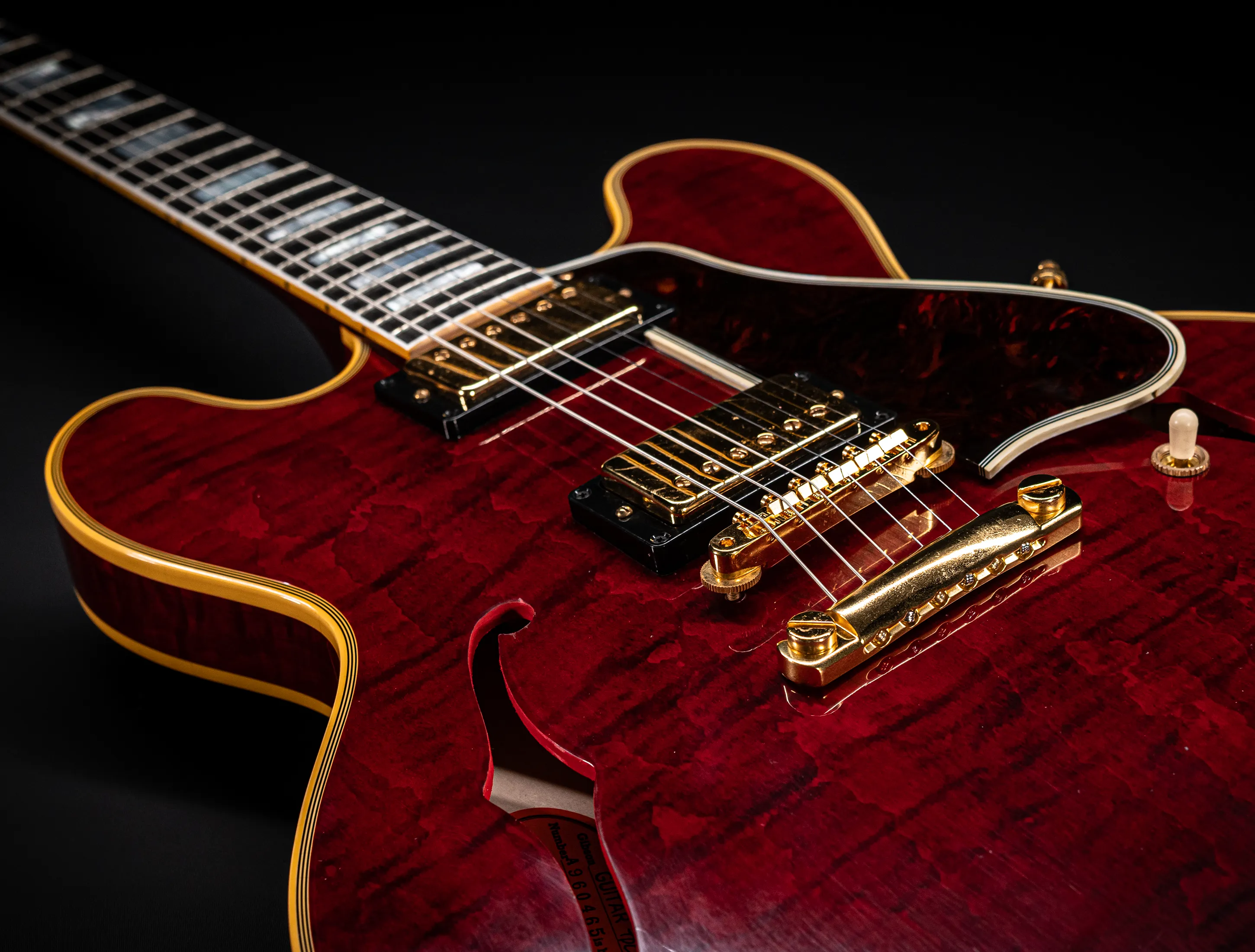 Gibson ES-355 1959 Custom Shop Murphy Lab Ultra Light Aged Figured Maple - Viking Red