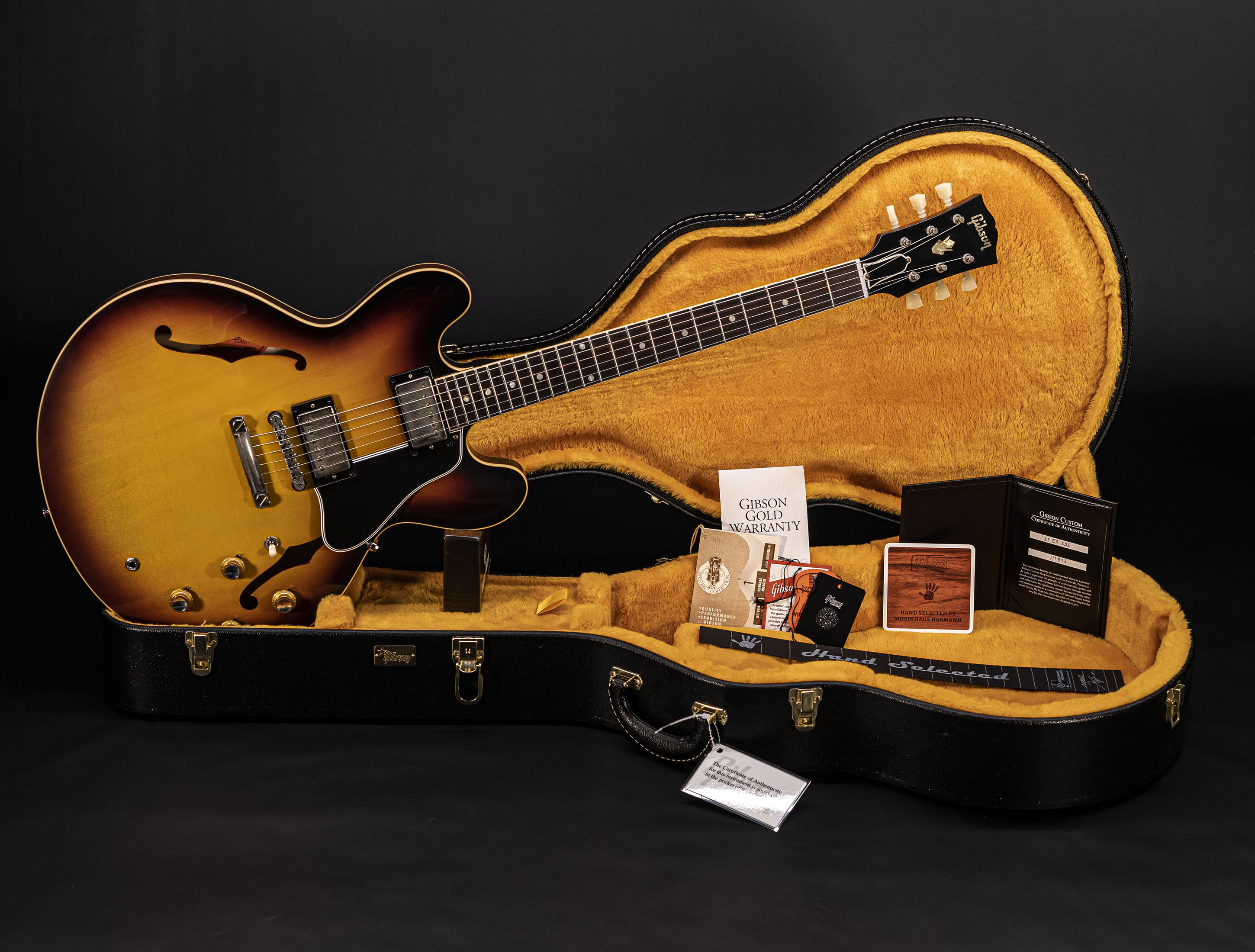 Gibson ES-335 1961 Custom Shop Historic Reissue - Vintage Burst