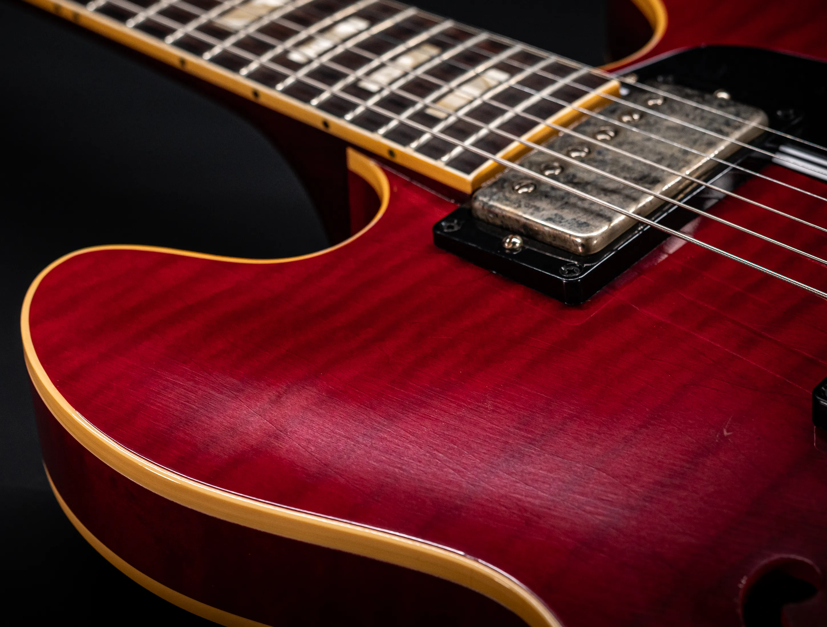 Gibson ES-335 1964 Custom Shop Murphy Lab Ultra Light Aged Figured Maple - Wine Red