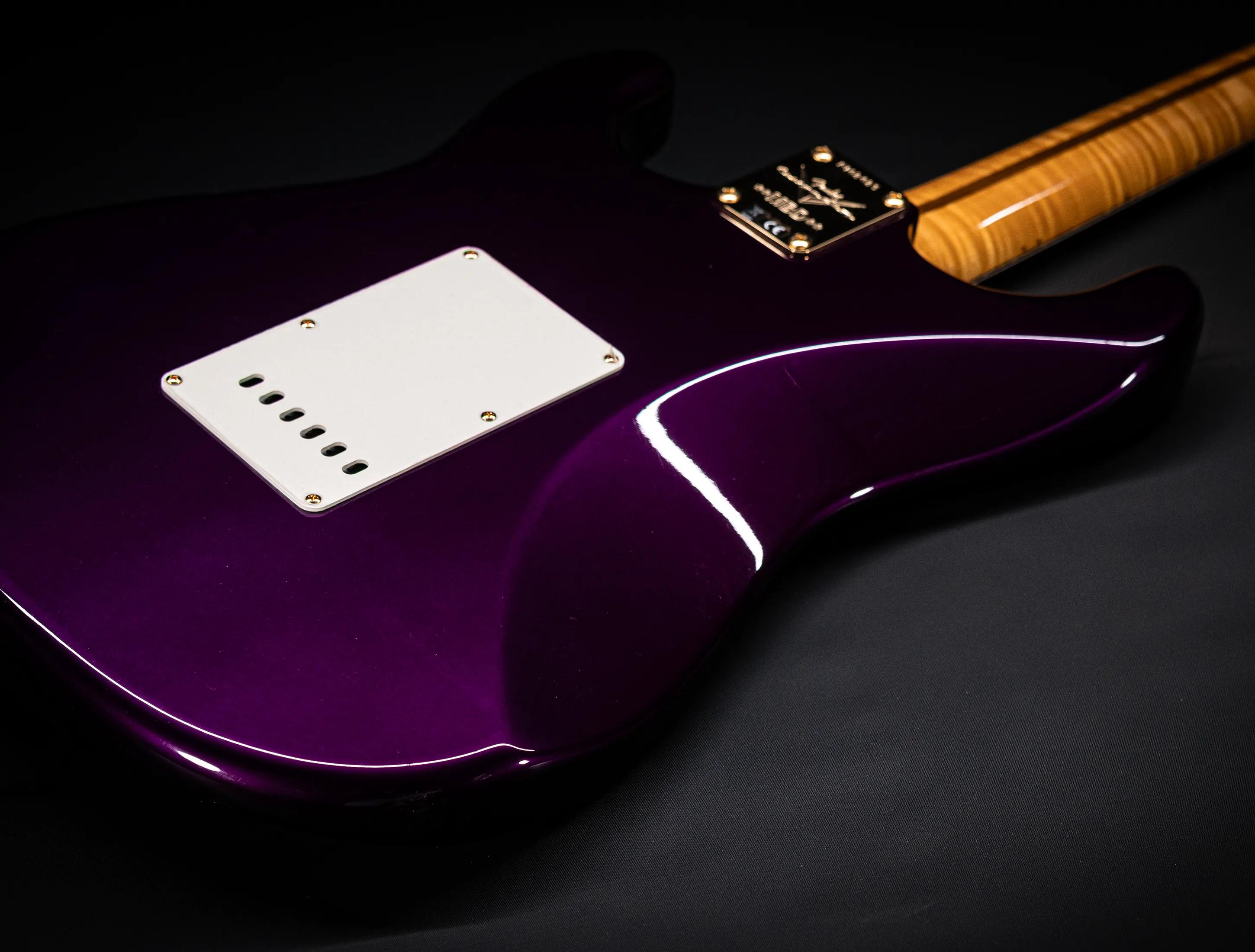 Fender MBD 1957 Stratocaster GLOSS NOS flame Neck - Purple Metallic