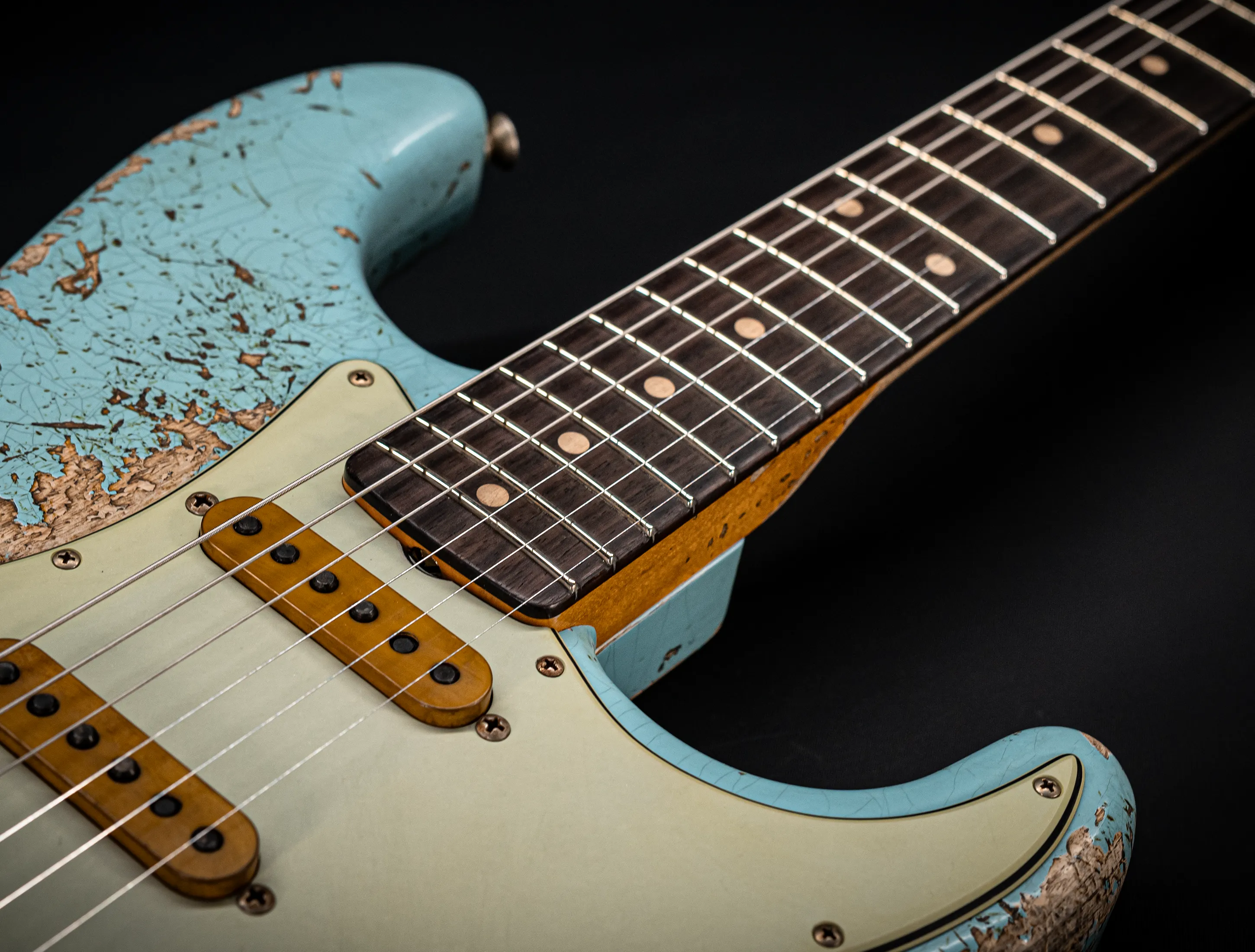 Fender MBD II 1962 Stratocaster MIDAS Super Heavy Relic - ASH Body Daphne Blue