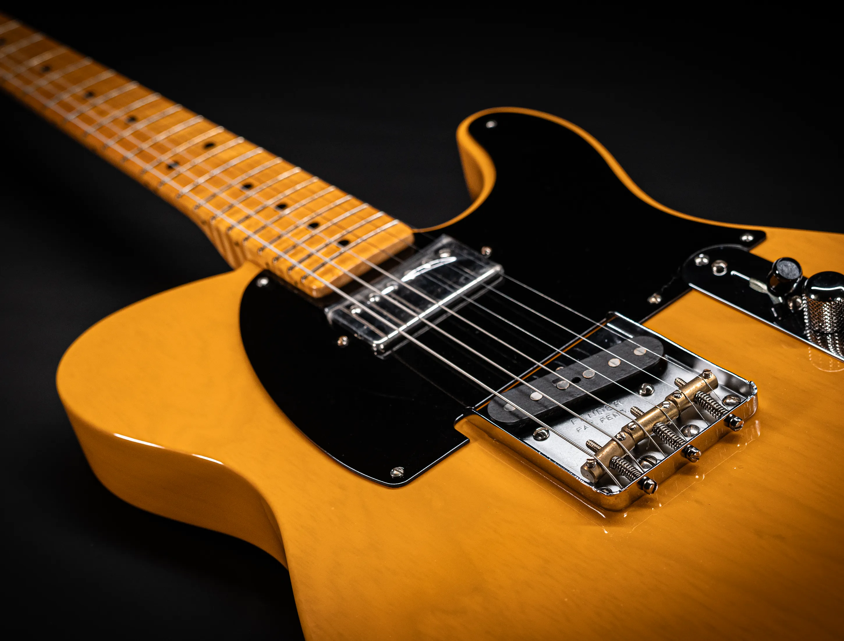 Fender MBD 1952 Humbucker Telecaster GLOSS NOS flame Neck - Butterscotch Blonde