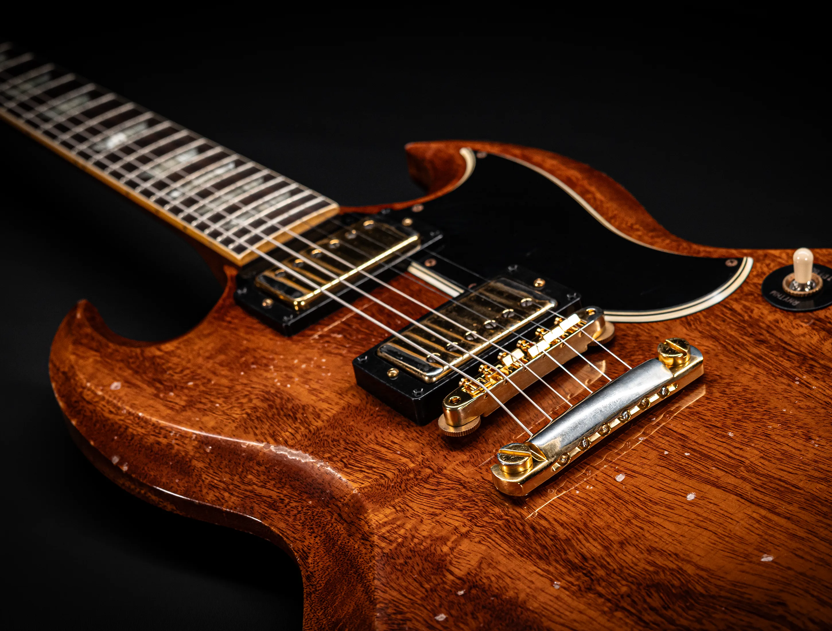 Gibson SG 1961 Standard Murphy Lab Heavy Aged Antique Natural Gold Hardware