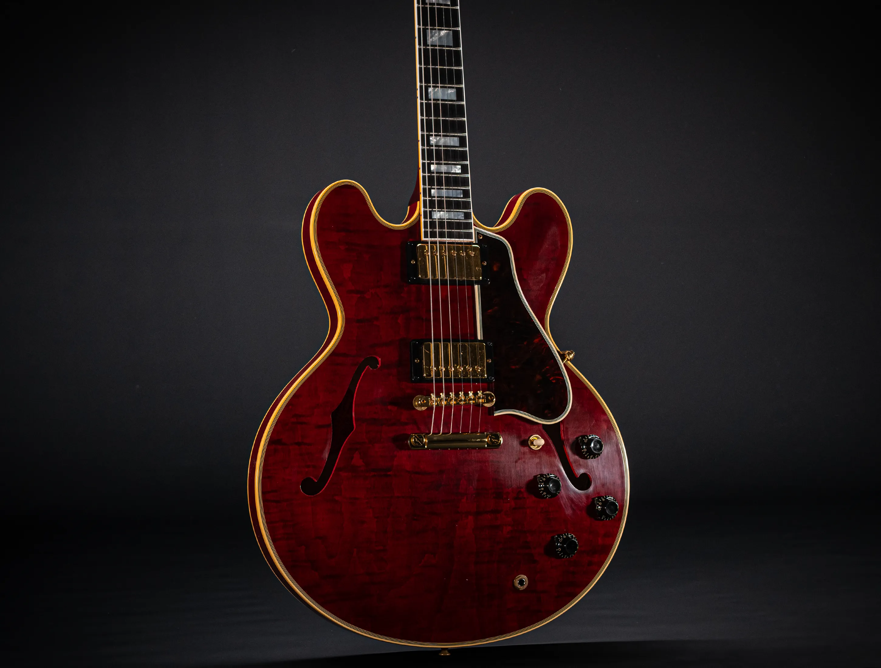 Gibson ES-355 1959 Custom Shop Murphy Lab Ultra Light Aged Figured Maple - Viking Red