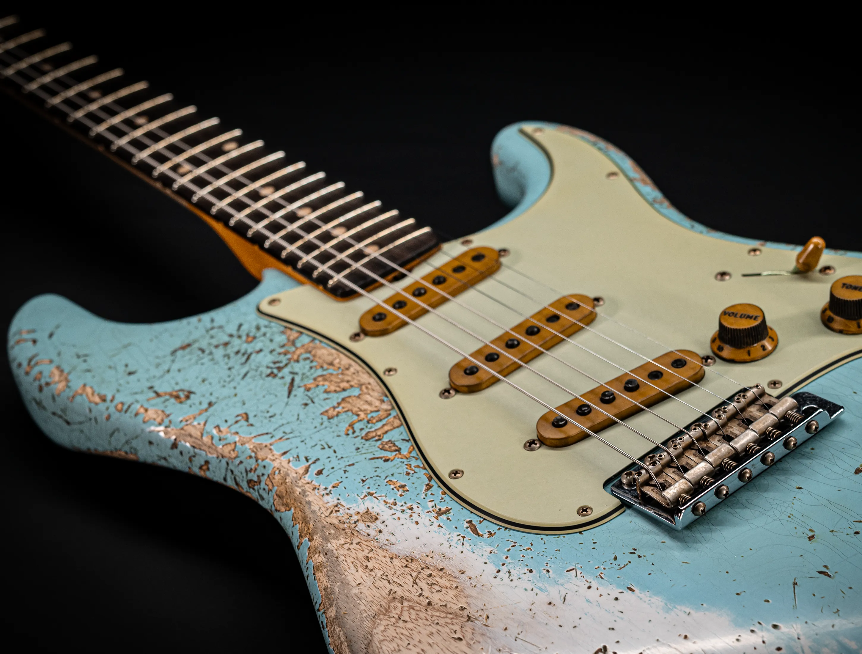 Fender MBD II 1962 Stratocaster MIDAS Super Heavy Relic - ASH Body Daphne Blue