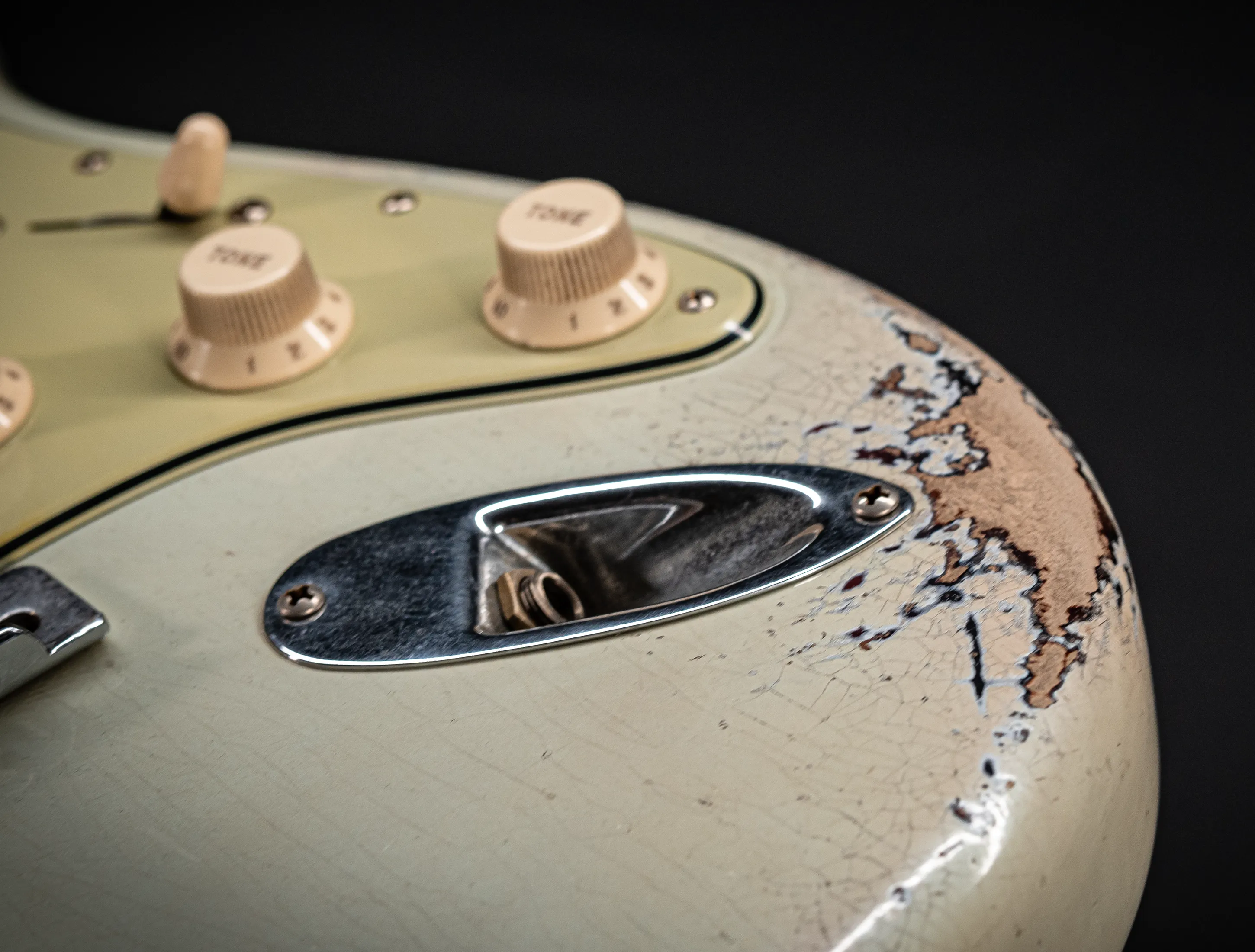Fender Masterbuilt Paul Waller 1961 F-branded Ex Pin-Up Stratocaster Heavy Relic Sonic Blue over Sunburst