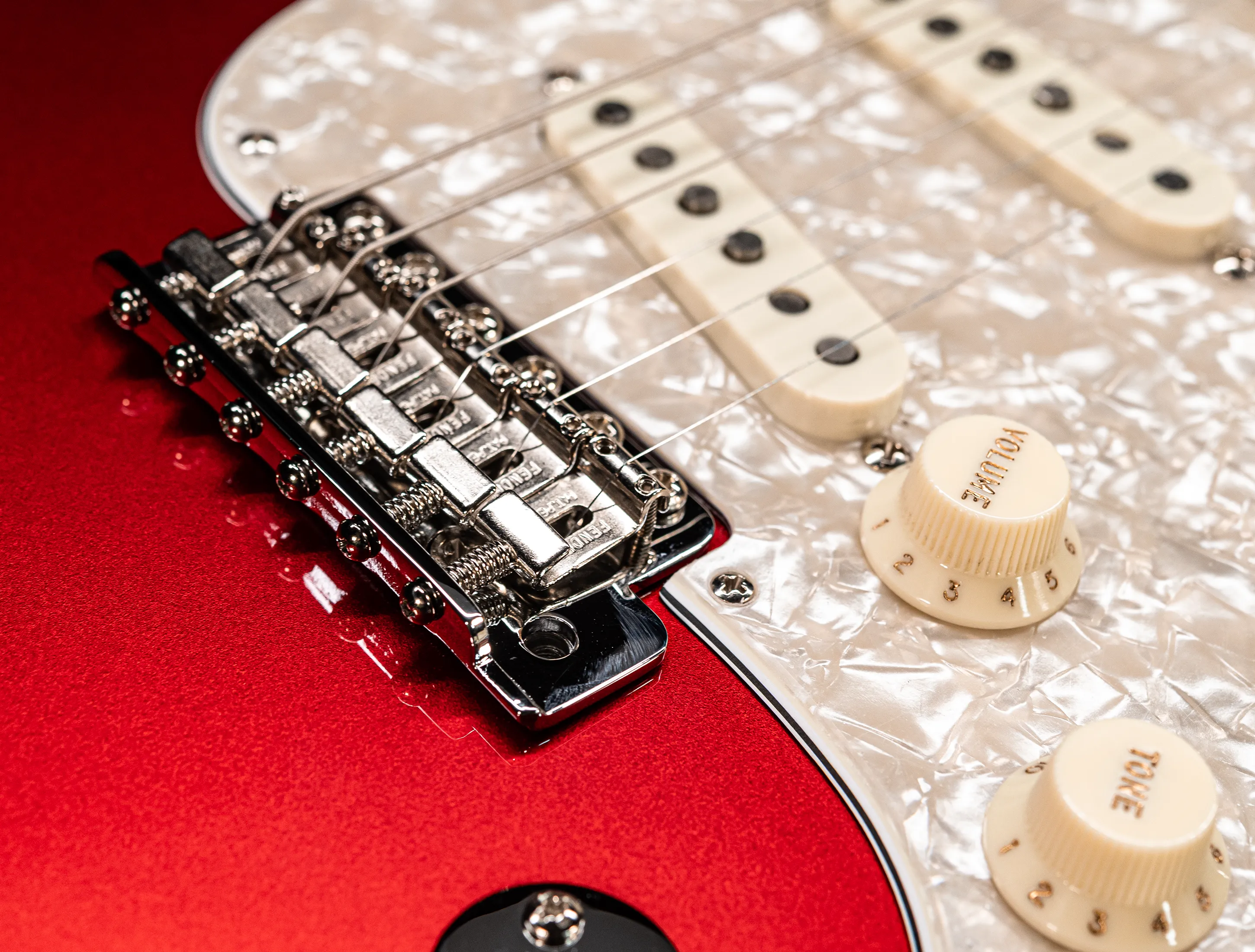 a163006 Fender MBD Limited 60s STARS Stratocaster NOS flame Neck - Candy Apple Red
