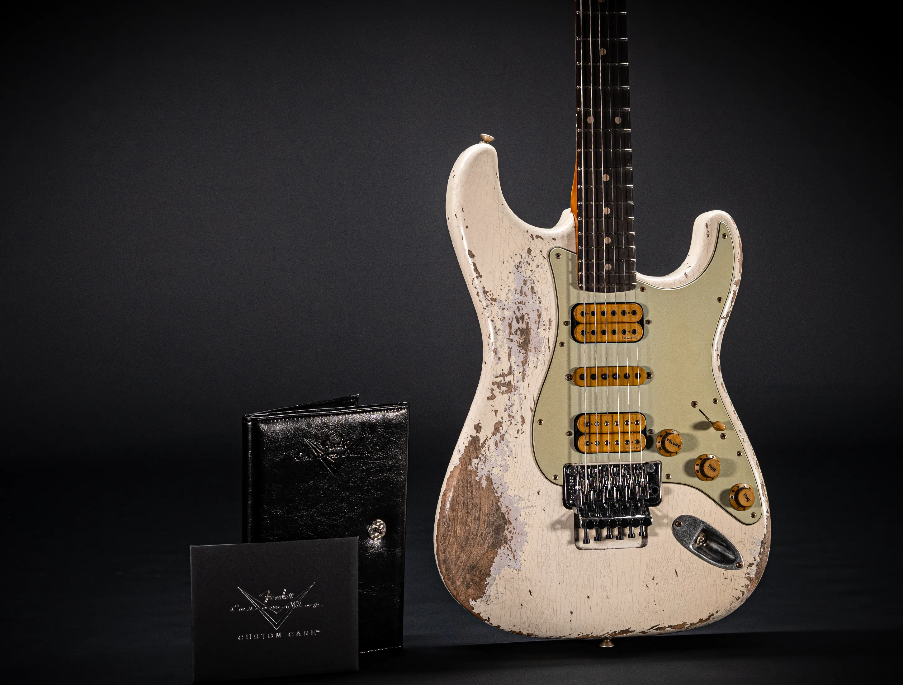 Fender MBD II 1962 FLOYD ROSE Stratocaster MIDAS Super Heavy Relic - Olympic White
