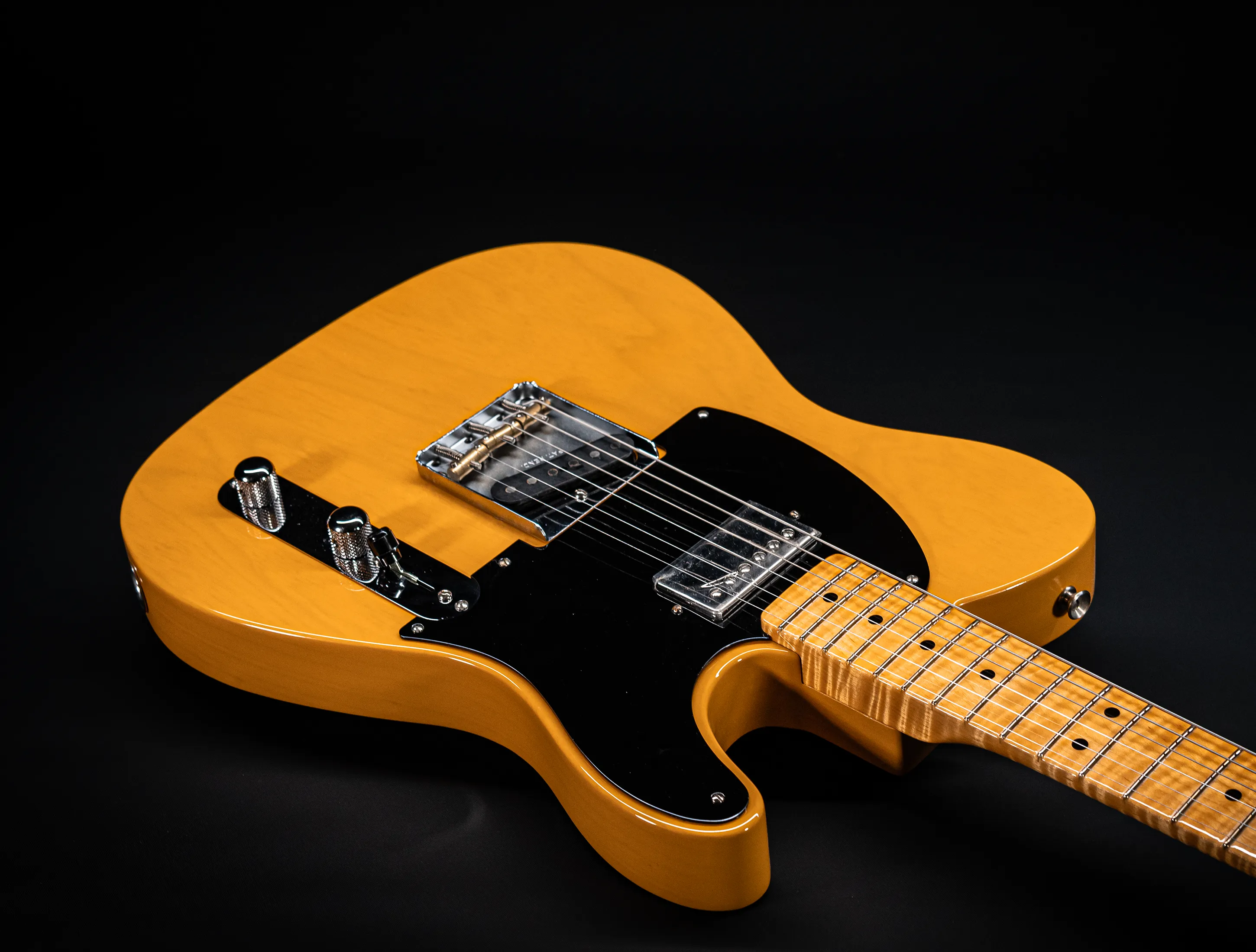 Fender MBD 1952 Humbucker Telecaster GLOSS NOS flame Neck - Butterscotch Blonde