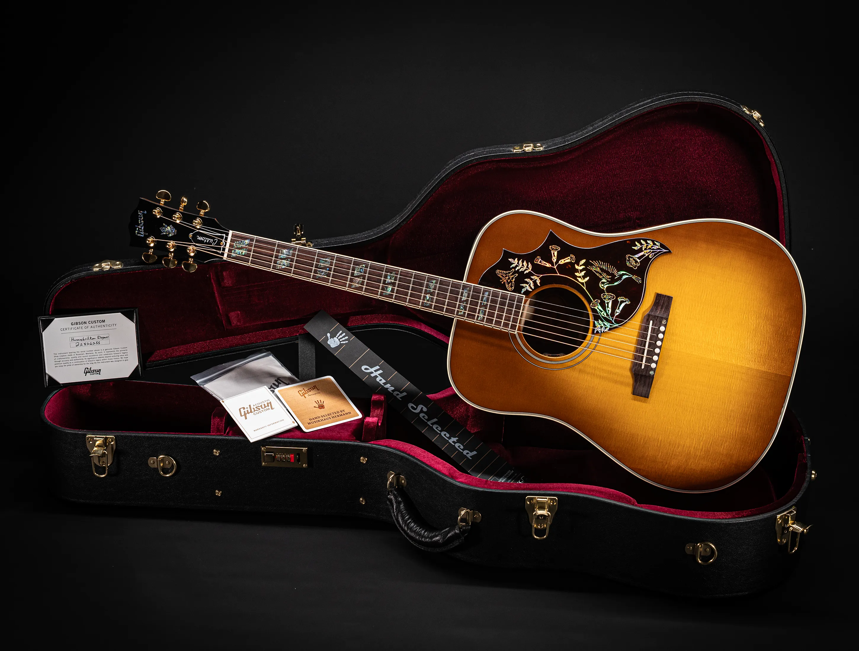 Gibson Hummingbird Elegant Koa - Honey Burst