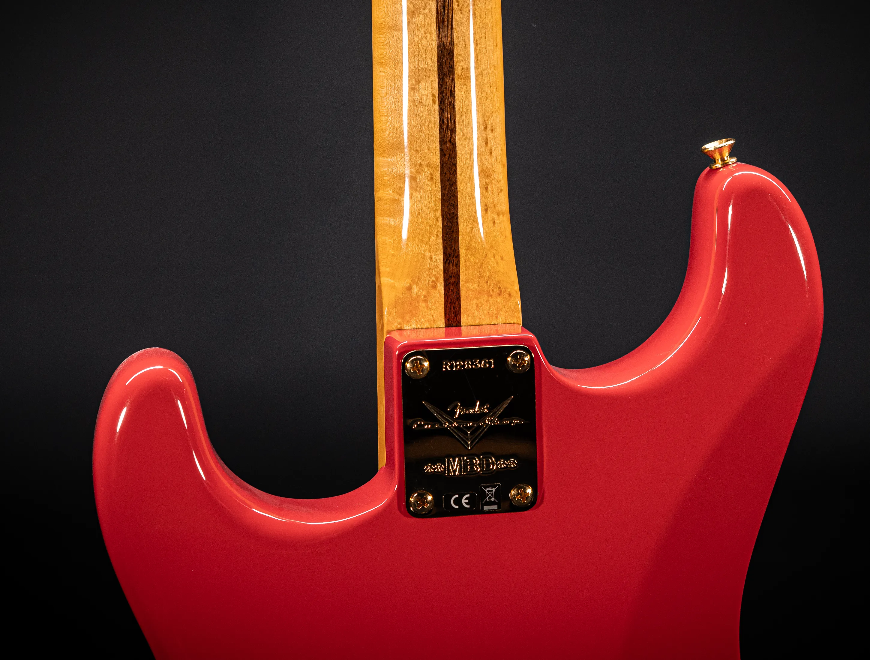 a161337 Fender MBD Limited 1957 Stratocaster Timeless NOS Birdseye Neck - Fiesta Red