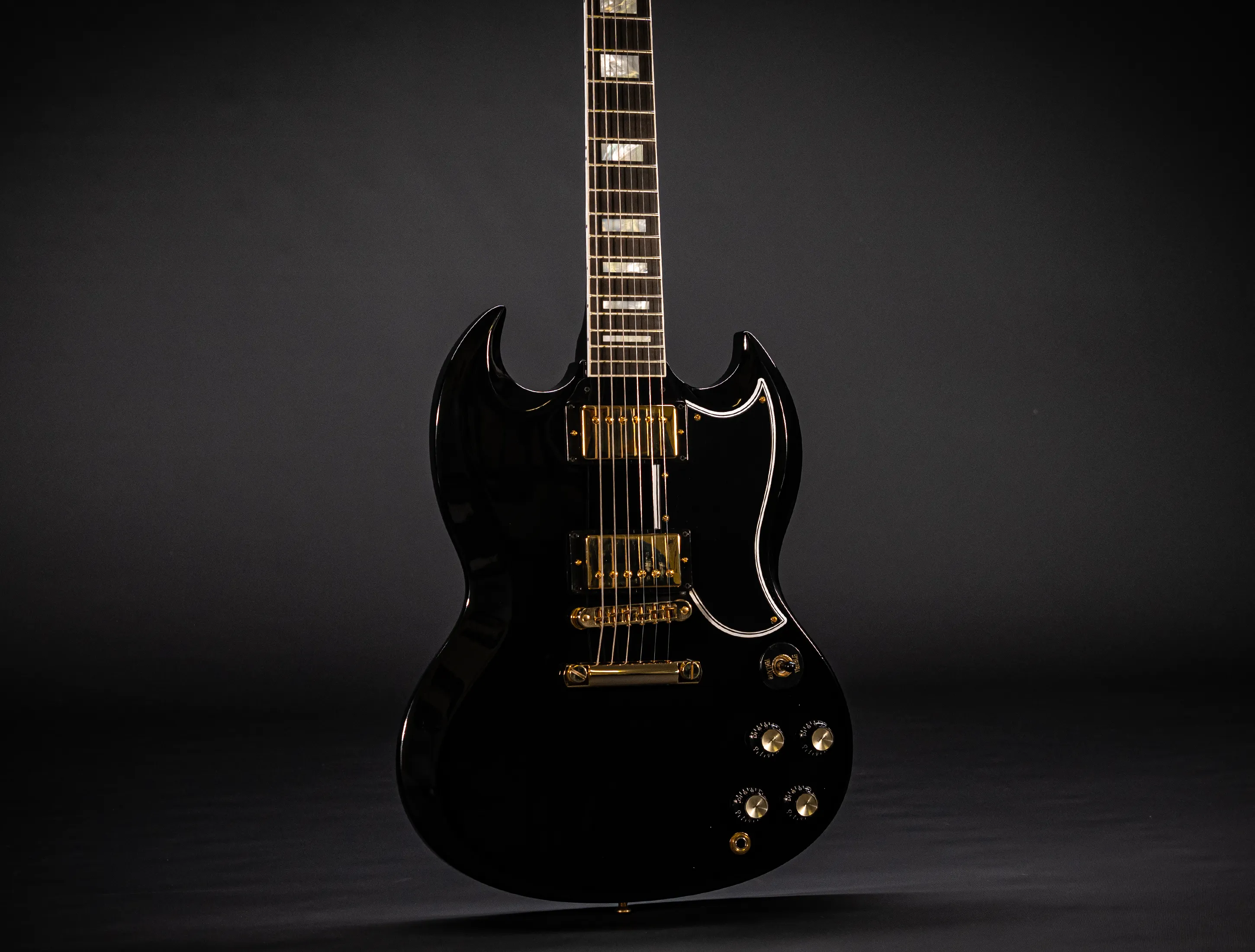 a164387 Gibson SG Custom 2 Pickup GLOSS Ebony