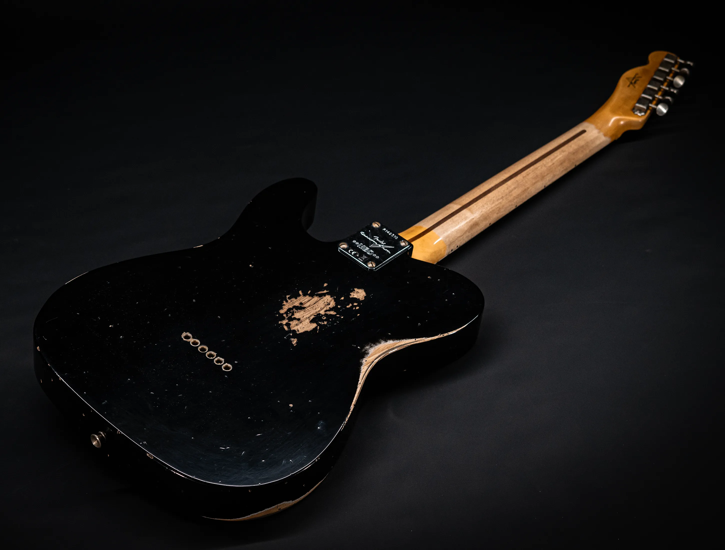 Fender MBD 1952 Telecaster Humbucker Between Relic & Heavy Relic - Black