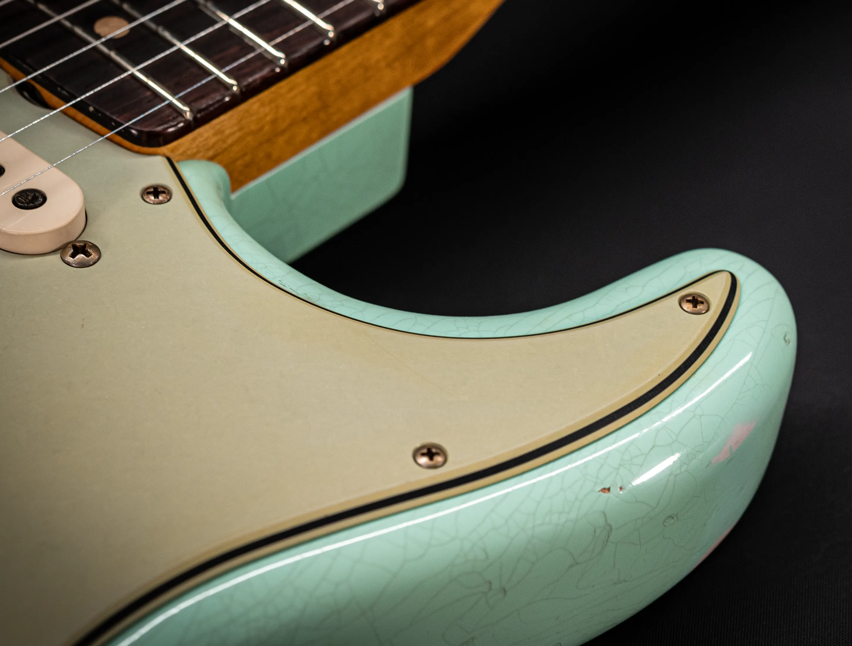 Fender MBD 1963 Stratocaster Relic - Aged Surf Green
