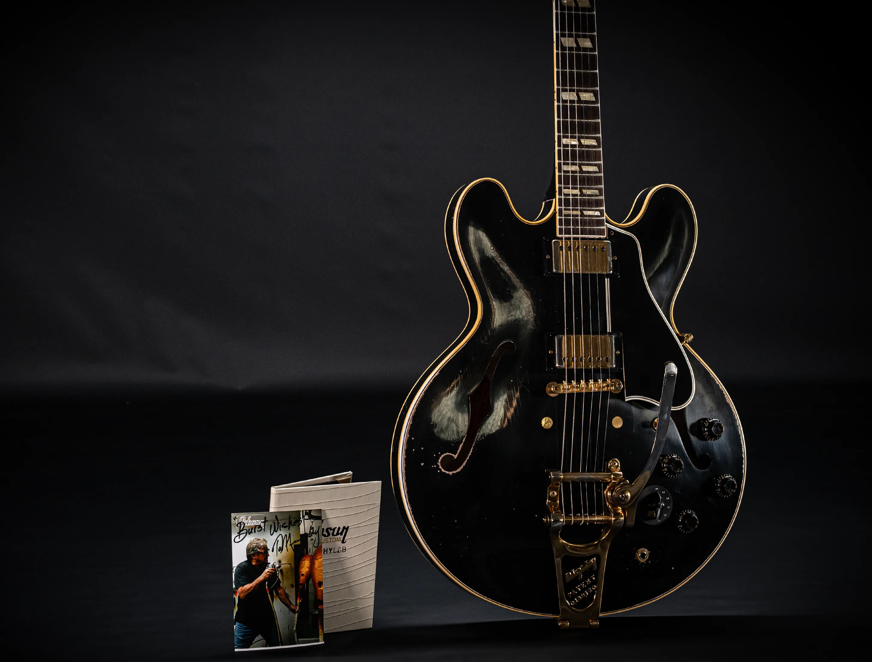 Gibson ES-345 1959 Bigsby Varitone Custom Shop Murphy Lab Heavy Aged - Ebony