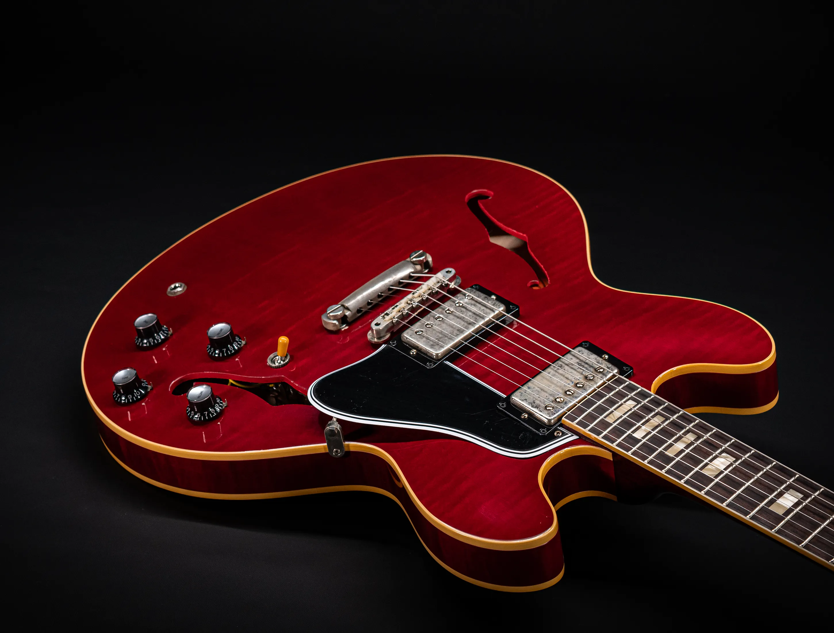 Gibson ES-335 1964 Custom Shop Murphy Lab Ultra Light Aged Figured Maple - Wine Red