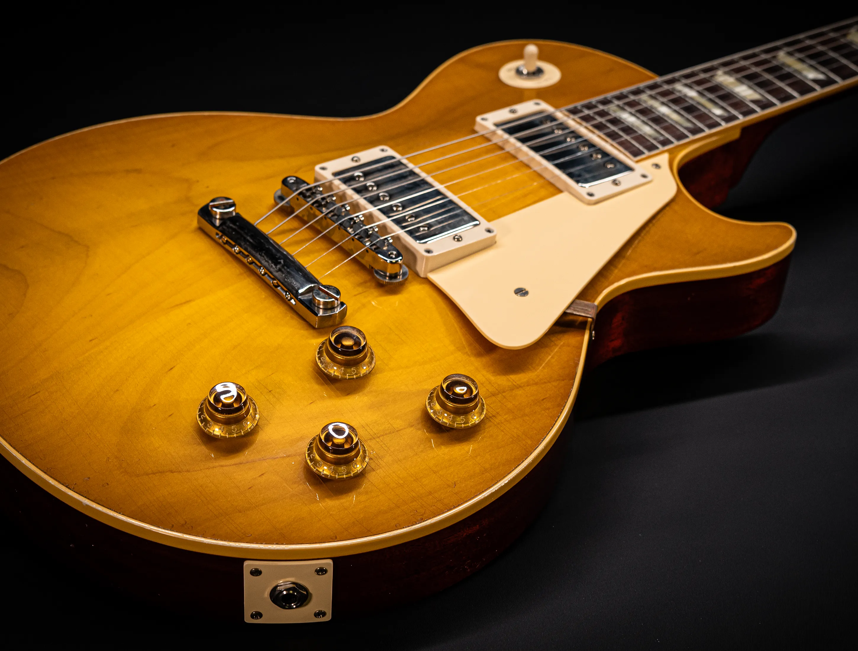 a171384 Gibson Les Paul 1958 Standard Reissue Murphy Lab Lemon Burst Light Aged Musikhaus-Hermann