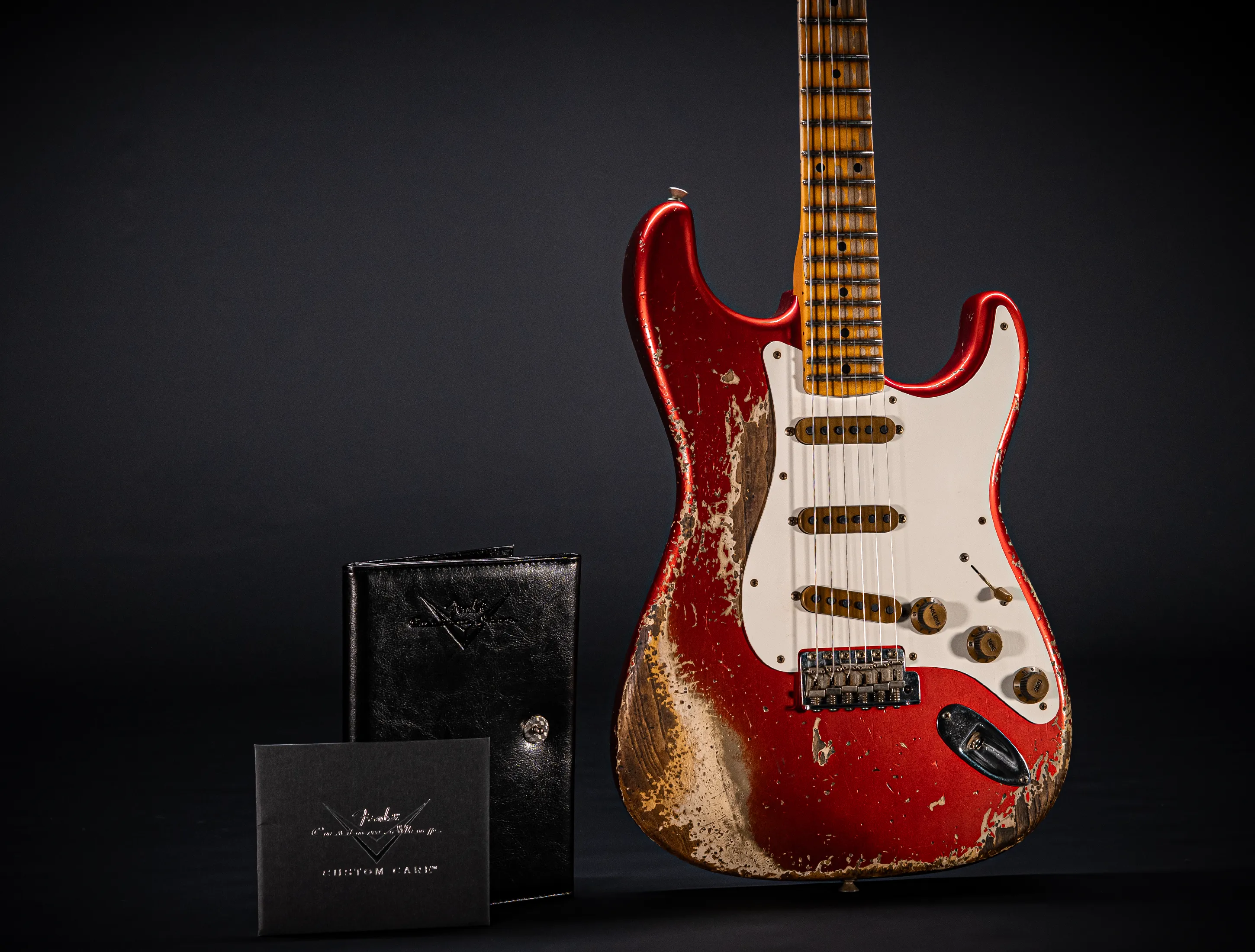 Fender MBD II 1956 Stratocaster MIDAS Super Heavy Relic - ASH Body Candy Apple Red