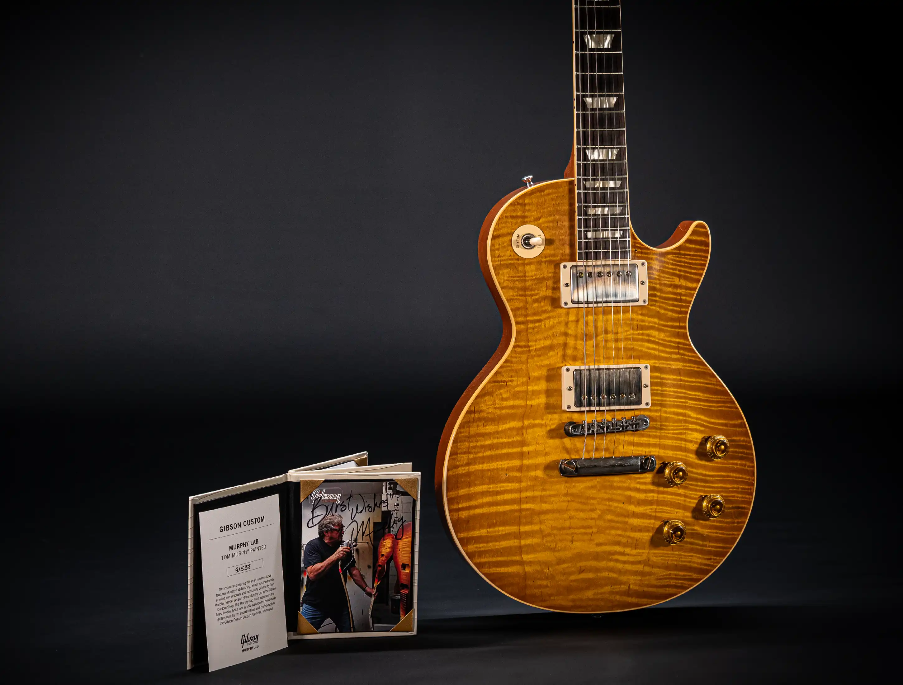 Gibson Les Paul 1959 Master Grade "1 Pc Top" Tom Murphy Painted TM R9 - Murphys Selection