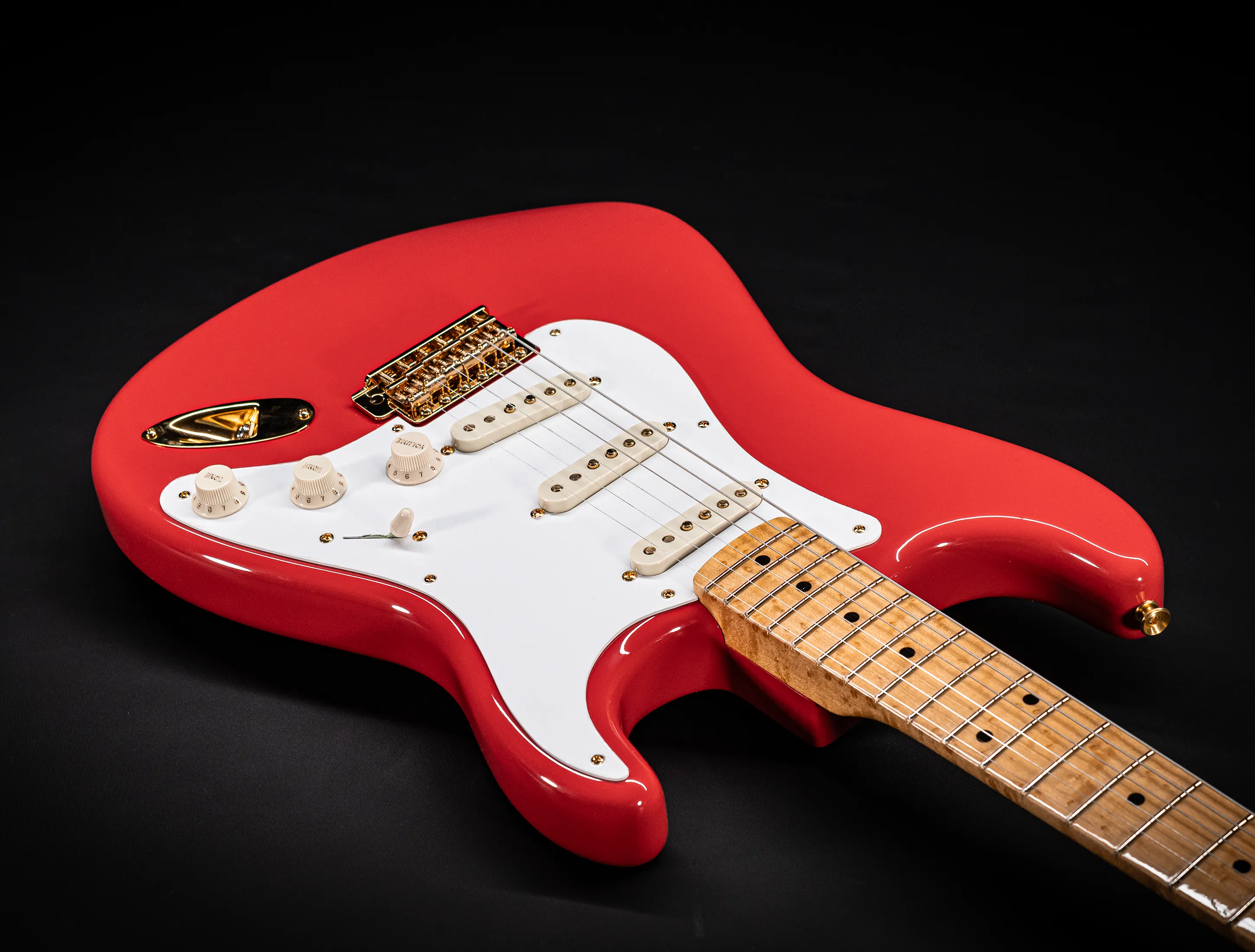 Fender 1959 Limited Stratocaster NOS Birdseye Neck Gold Hardware - Fiesta Red