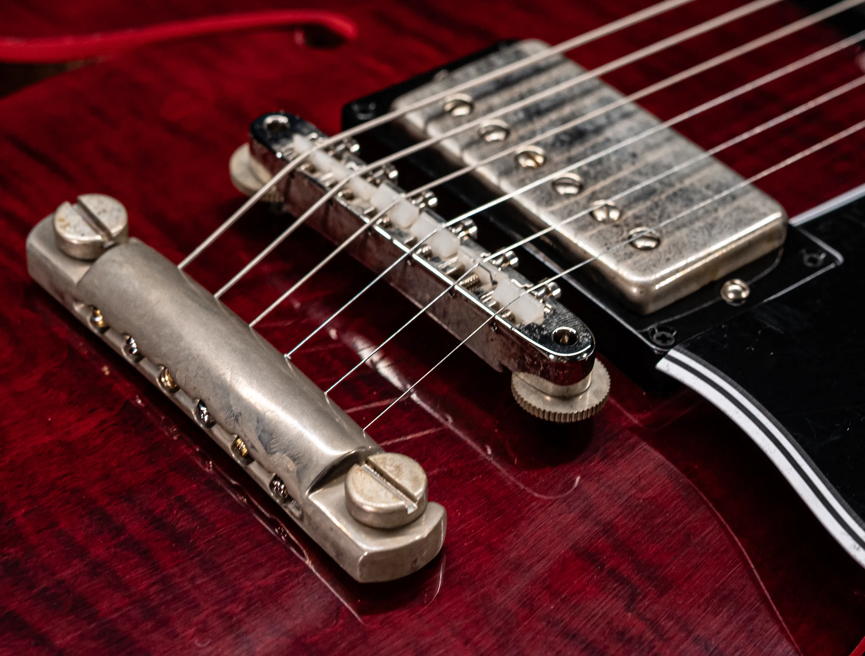 Gibson ES-335 1964 Custom Shop Murphy Lab Ultra Light Aged Figured Maple - Viking Red