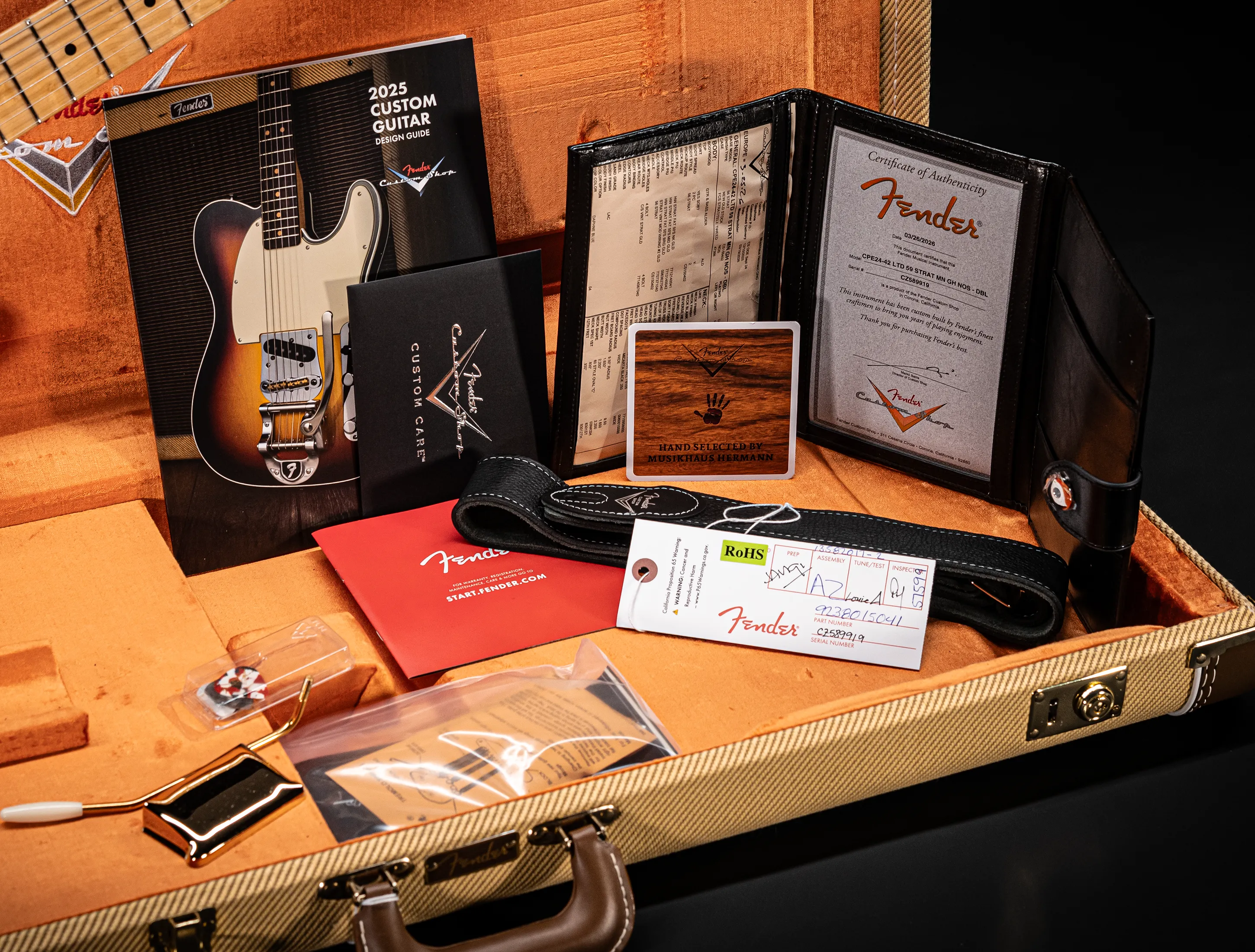 Fender 1959 Limited Stratocaster NOS Birdseye Neck Gold Hardware - Daphne Blue