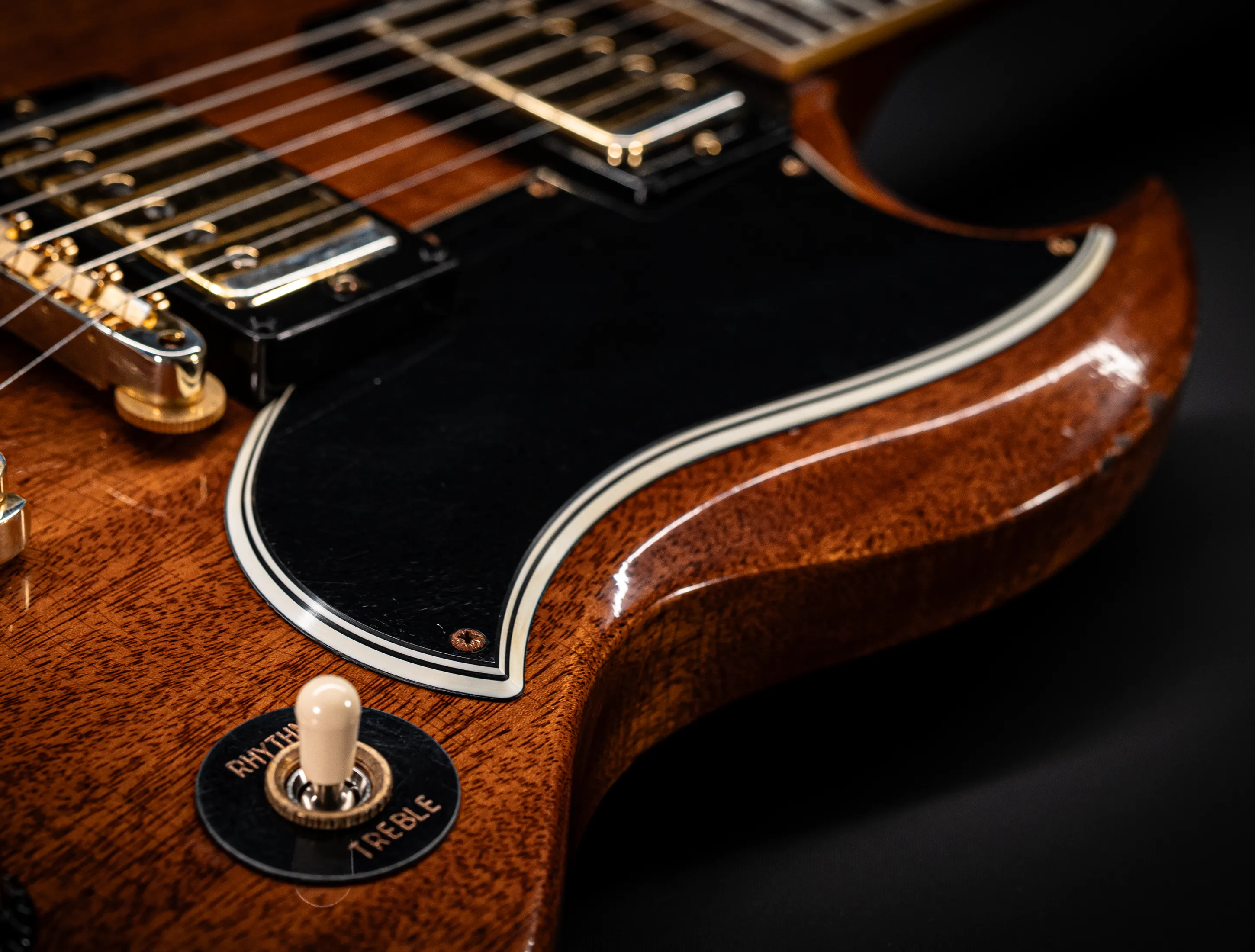 Gibson SG 1961 Standard Murphy Lab Heavy Aged Antique Faded Cherry Gold Hardware