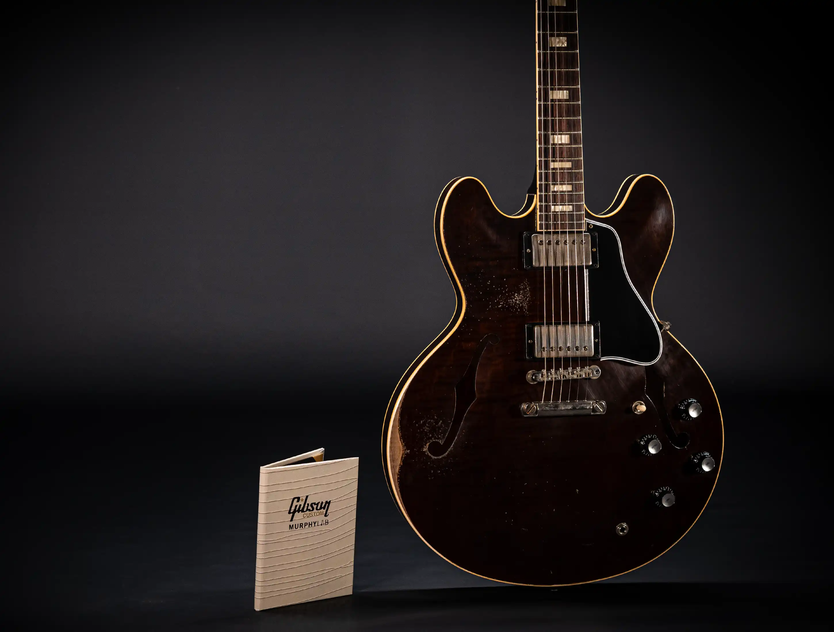 Gibson ES-335 1964 Custom Shop Murphy Lab Heavy Aged Figured Maple - Antique Walnut Stain