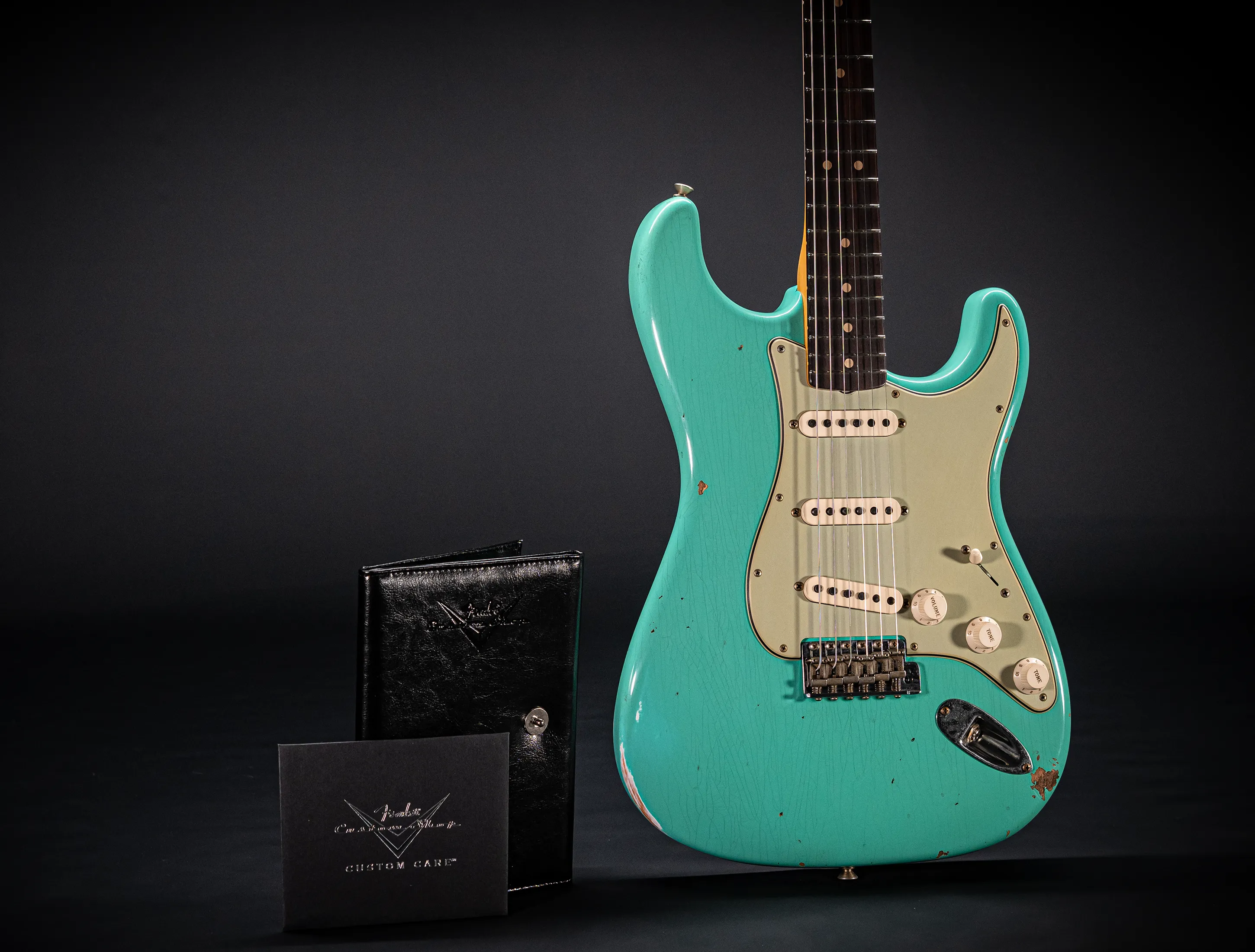 Fender MBD 1963 Stratocaster Relic - Aged Sea Foam Green