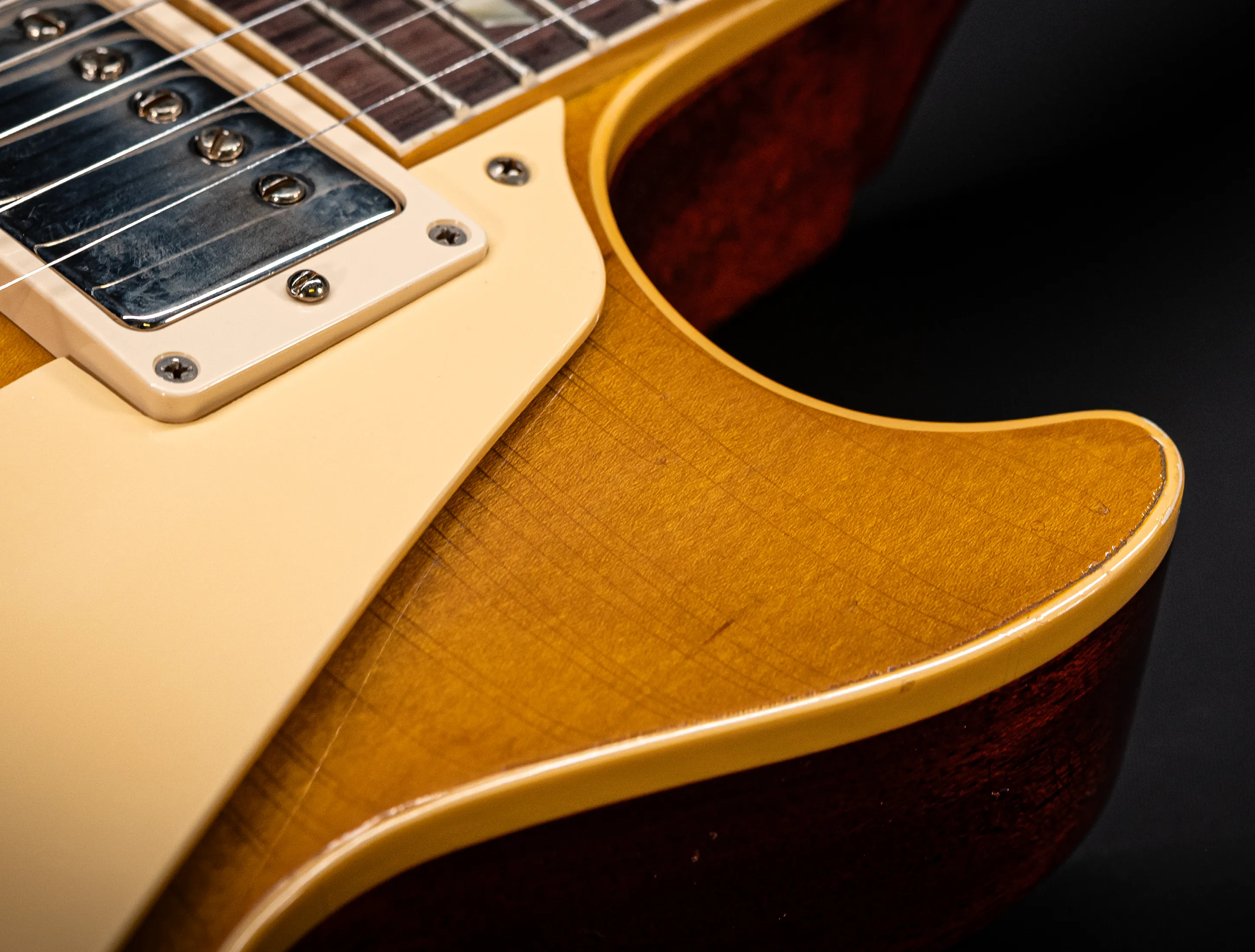 a171382 Gibson Les Paul 1958 Standard Reissue Murphy Lab Lemon Burst Light Aged Musikhaus-Hermann