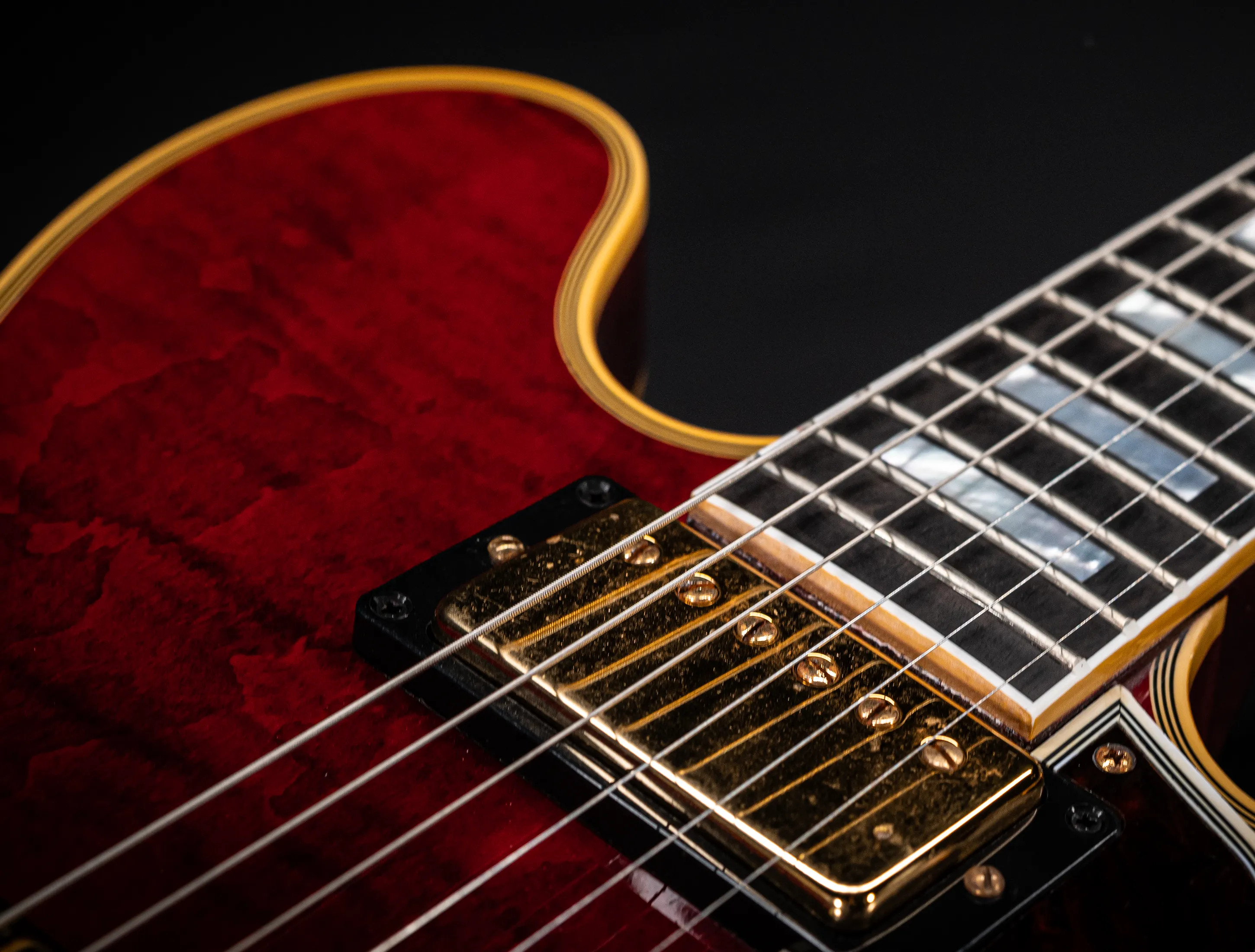 Gibson ES-355 1959 Custom Shop Murphy Lab Ultra Light Aged Figured Maple - Viking Red