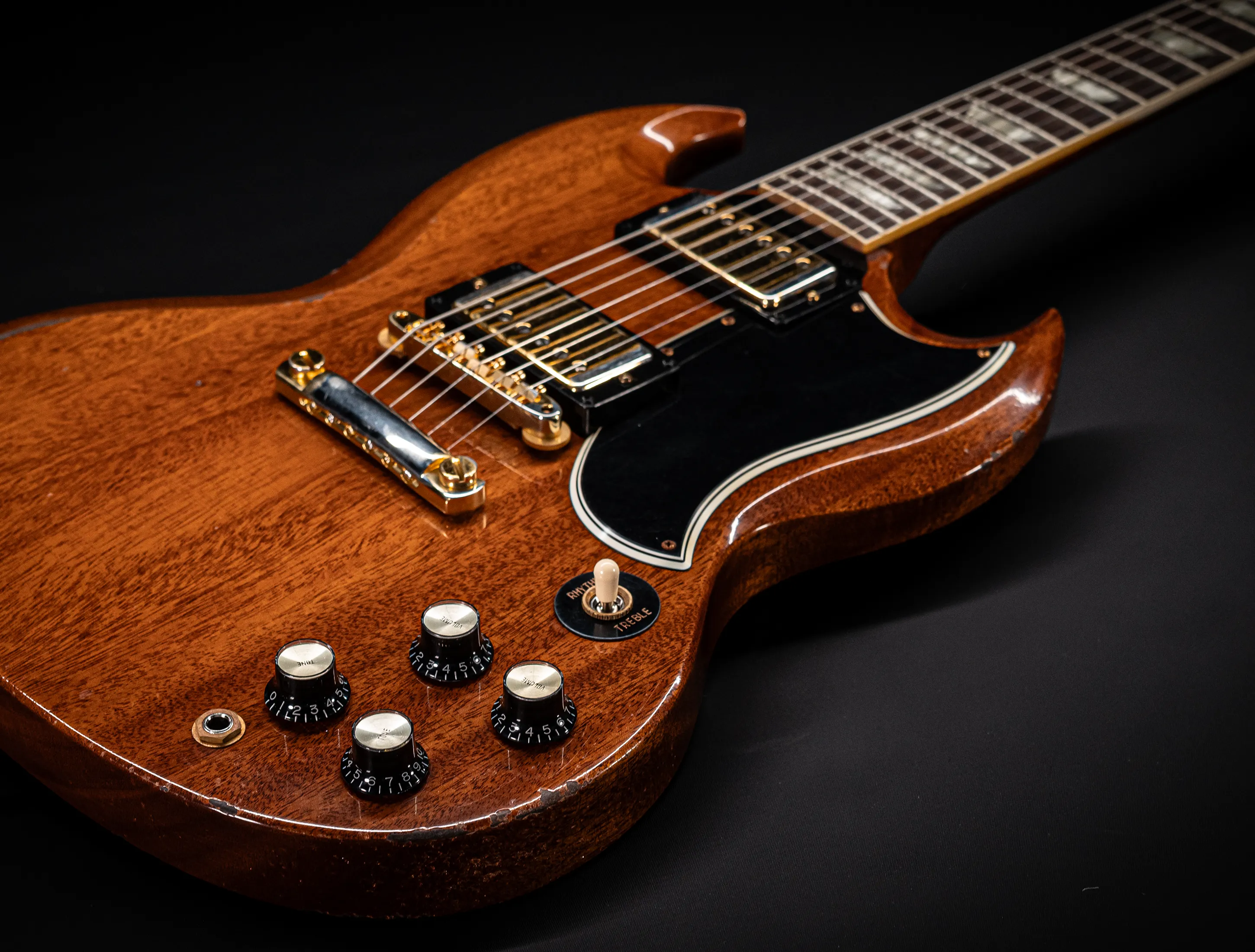 Gibson SG 1961 Standard Murphy Lab Heavy Aged Antique Faded Cherry Gold Hardware