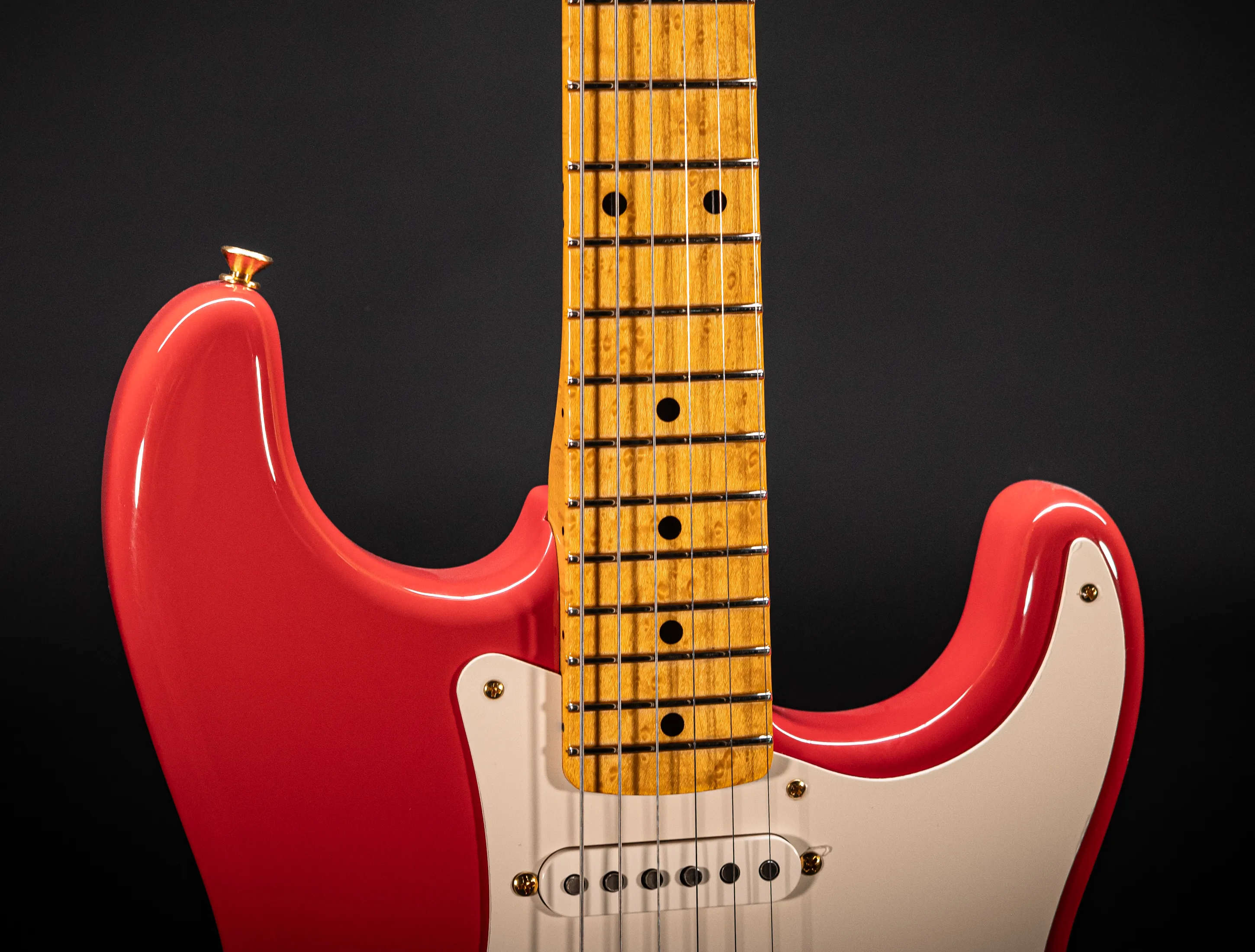 a161335 Fender MBD Limited 1957 Stratocaster Timeless NOS Birdseye Neck - Fiesta Red