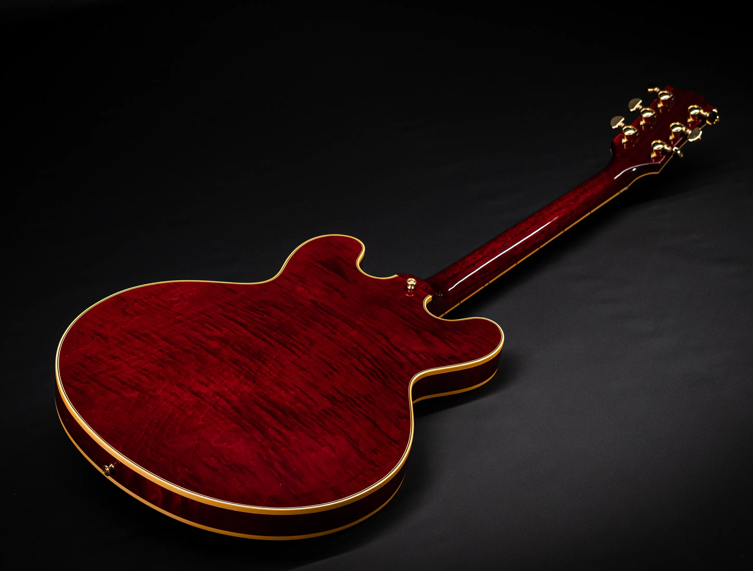 Gibson ES-355 1959 Custom Shop Gloss Figured Maple - Dark Viking Red