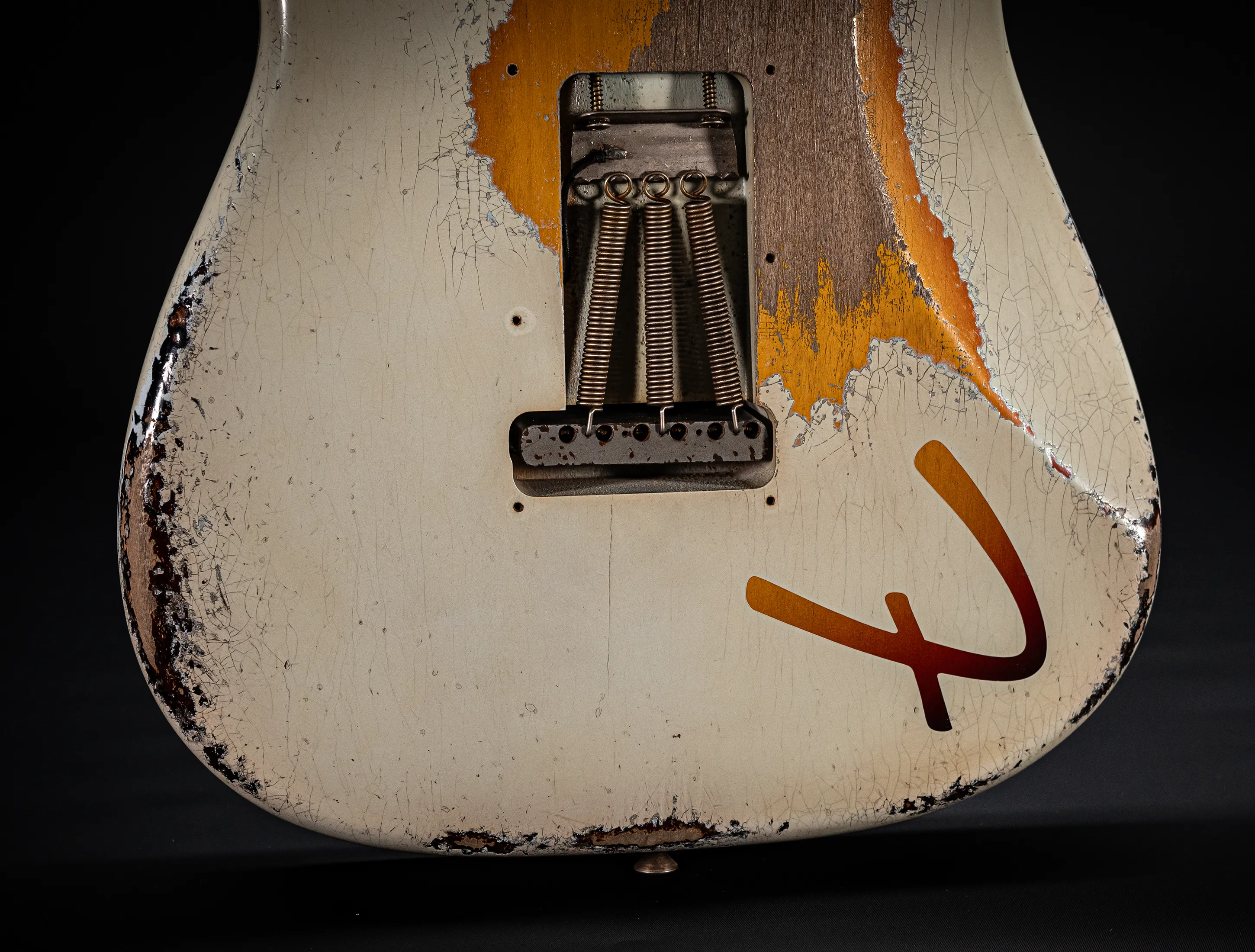 Fender Masterbuilt Paul Waller 1961 F-branded Ex Pin-Up Stratocaster Heavy Relic Sonic Blue over Sunburst
