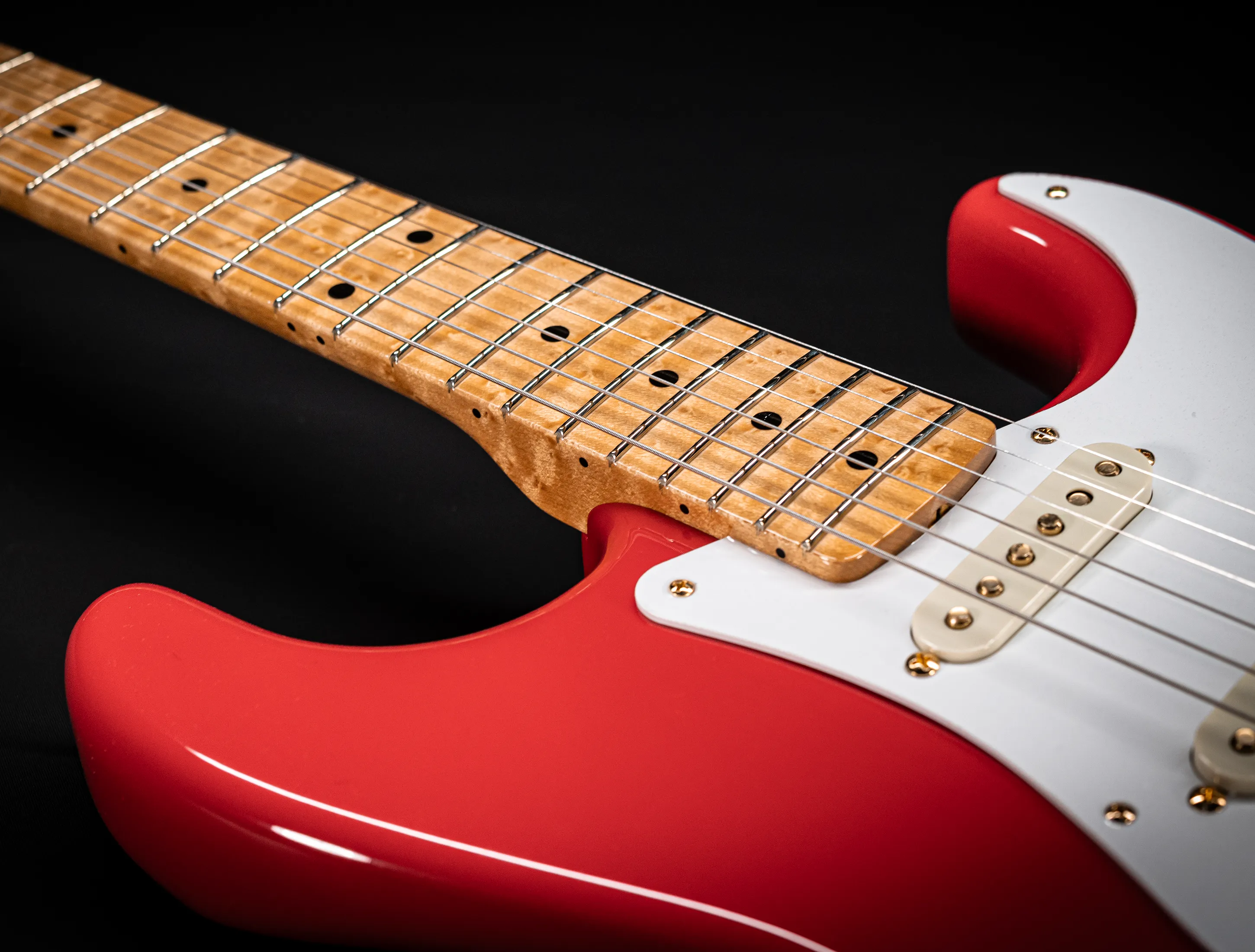 Fender 1959 Limited Stratocaster NOS Birdseye Neck Gold Hardware - Fiesta Red