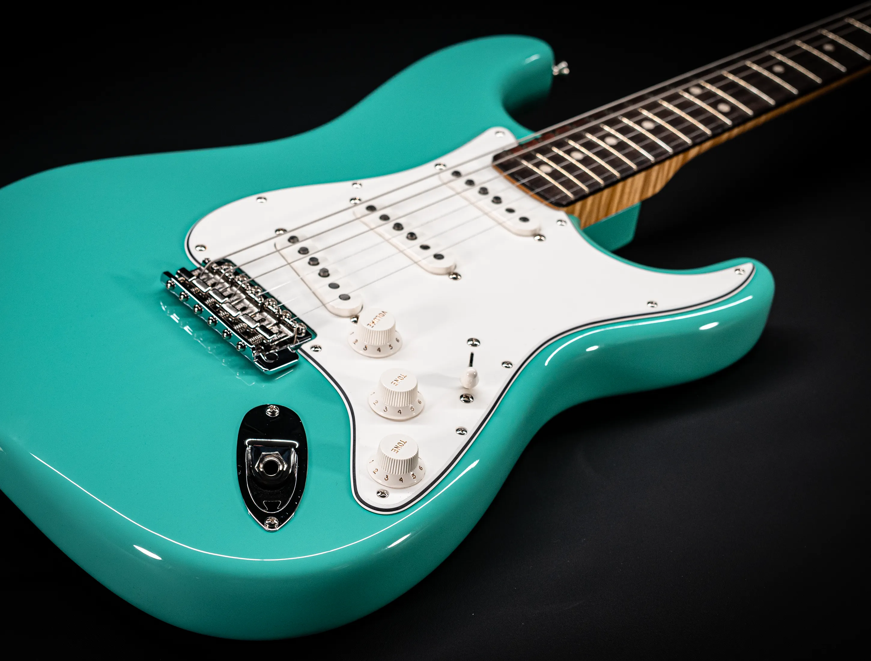 Fender MBD 1963 Stratocaster GLOSS NOS flame Neck - Sea Foam Green