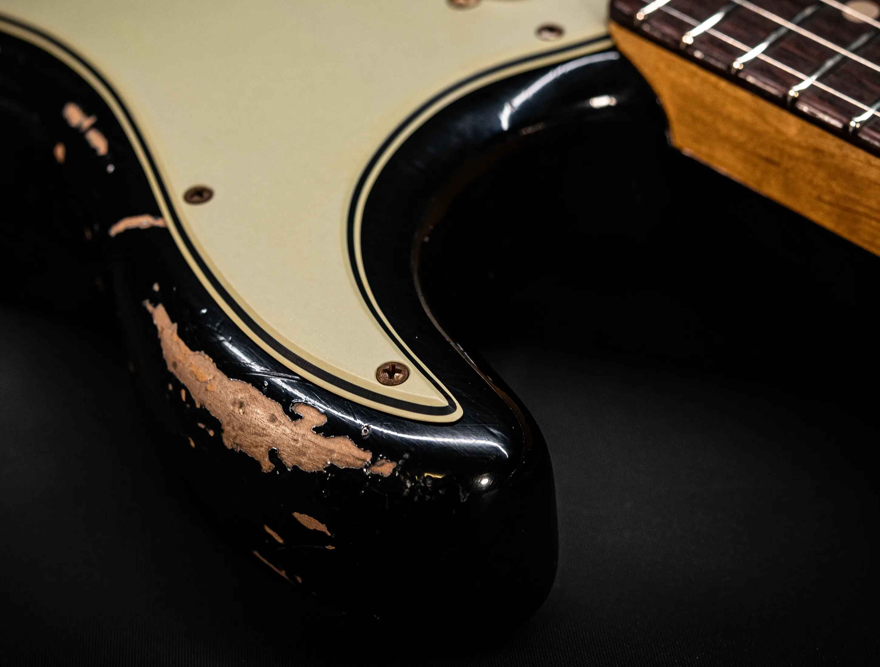 a172979Fender MBD Limited 1963 Hardtail Stratocaster Heavy Relic - Black Muikhaus-Hermann