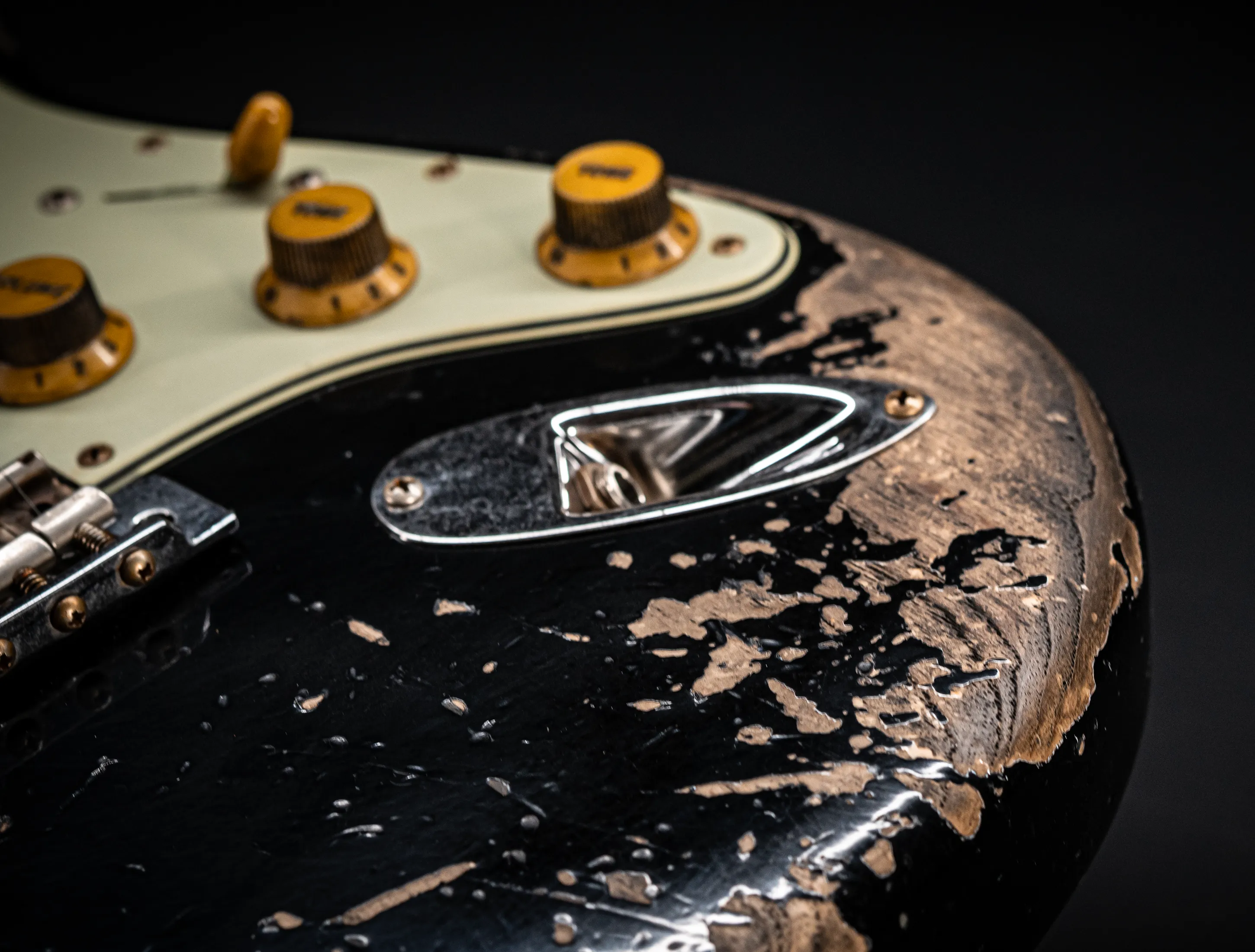 Fender MBD II 1962 Stratocaster MIDAS Super Heavy Relic - ASH Body Black