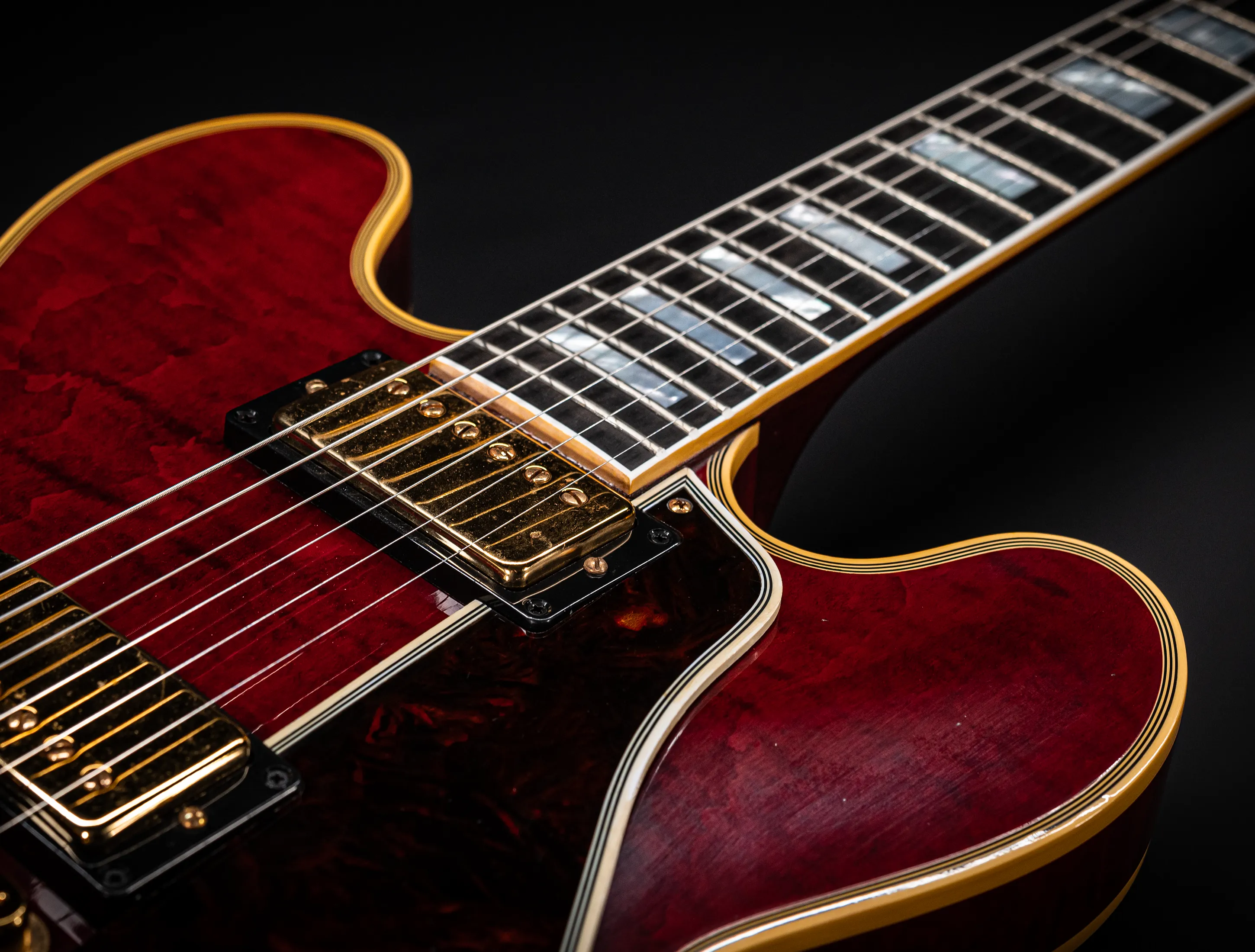 Gibson ES-355 1959 Custom Shop Murphy Lab Ultra Light Aged Figured Maple - Viking Red